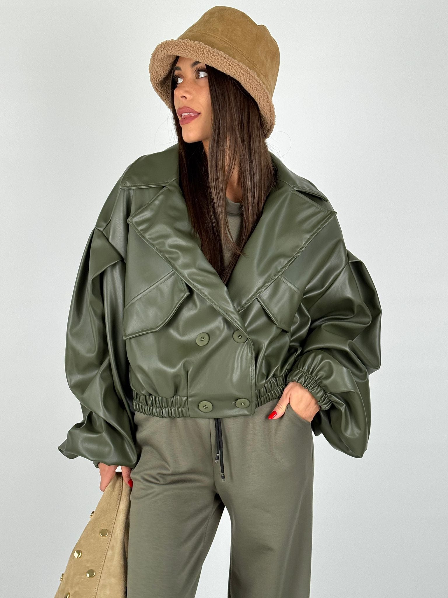 Bomber Olga verde