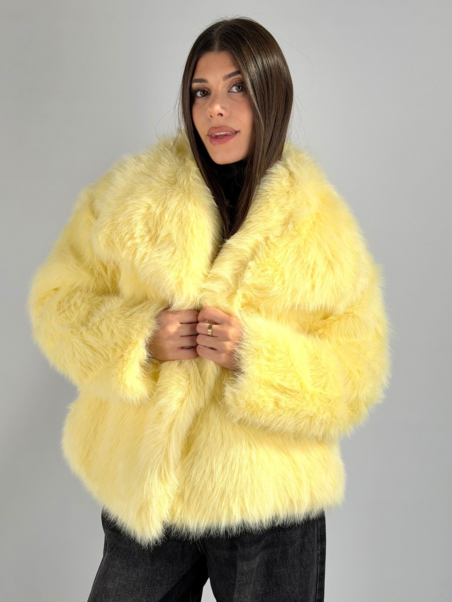 Pelliccia Gemma giallo
