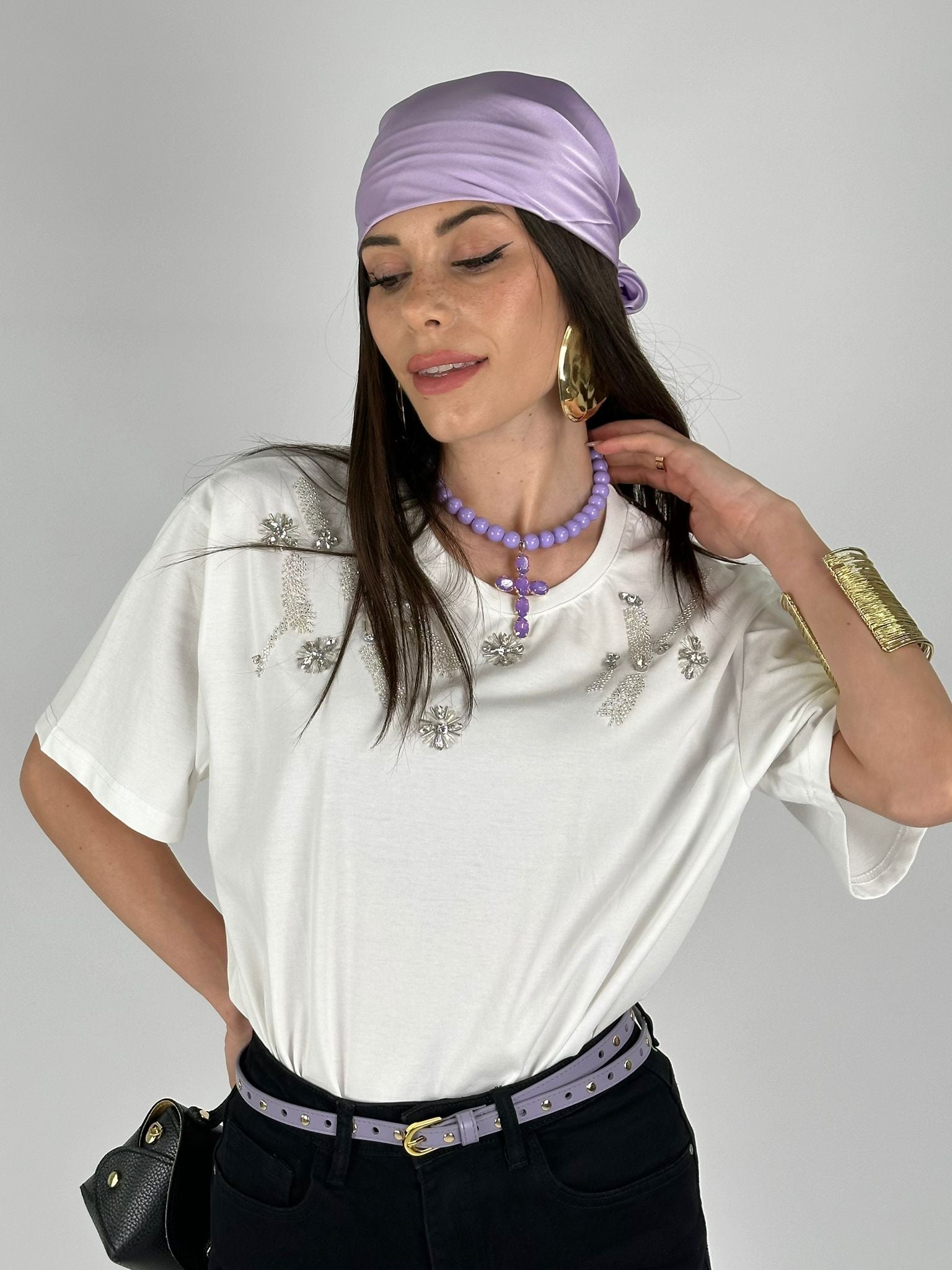T-shirt 100% zirconi applicazioni