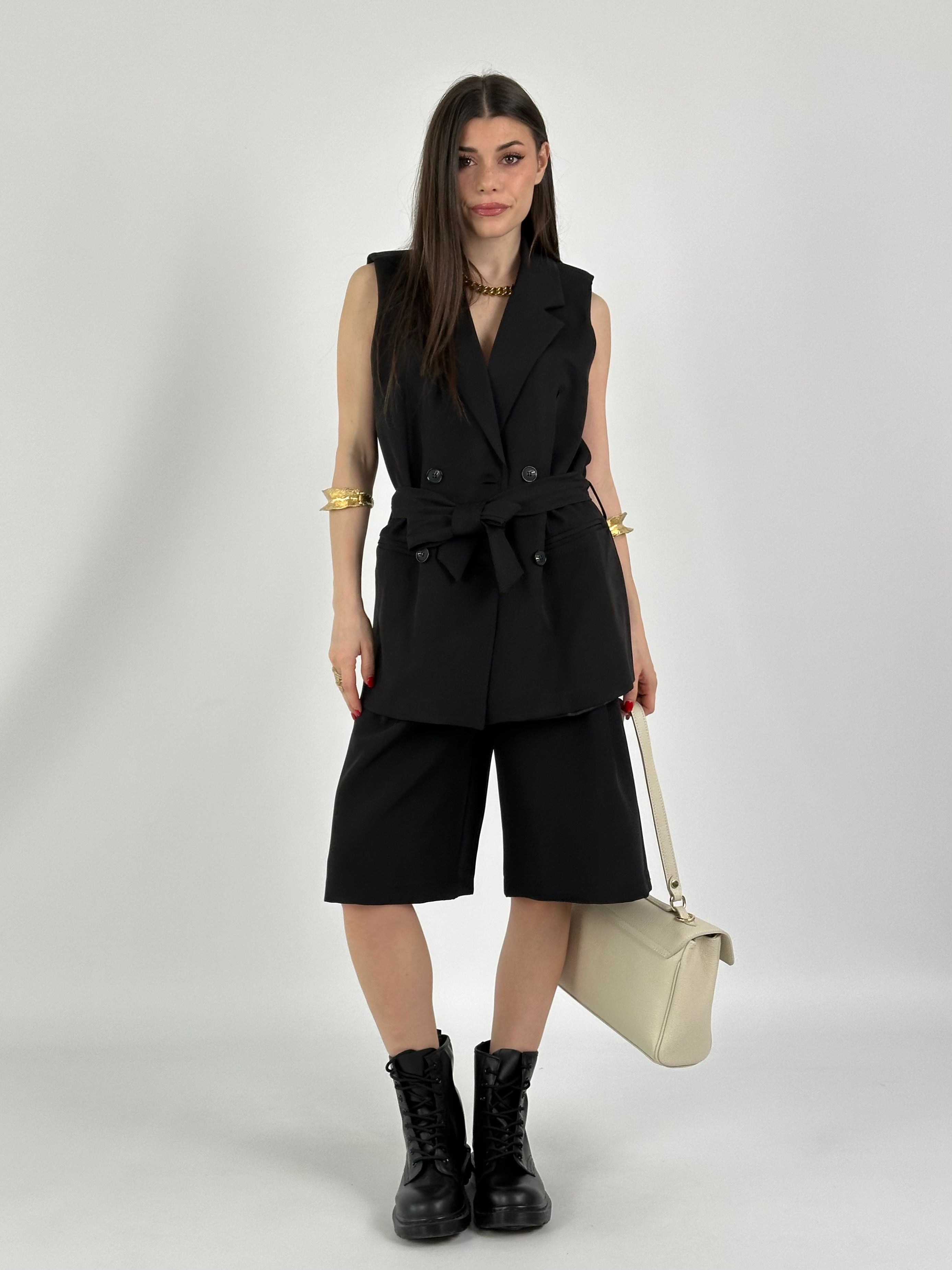 Pantalone Bermuda Julia nero