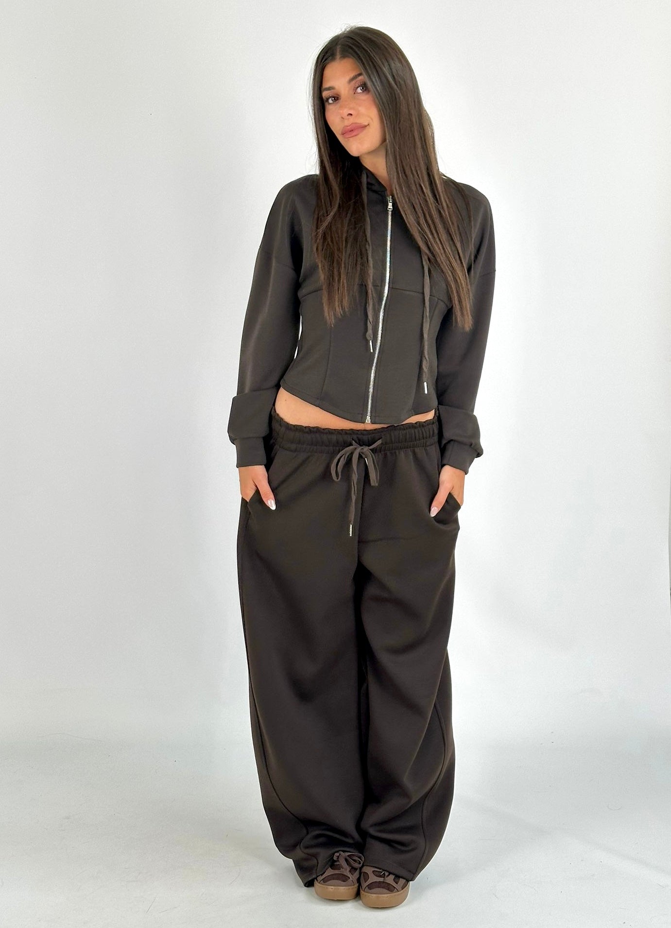 Pantalone tuta Gemma marrone
