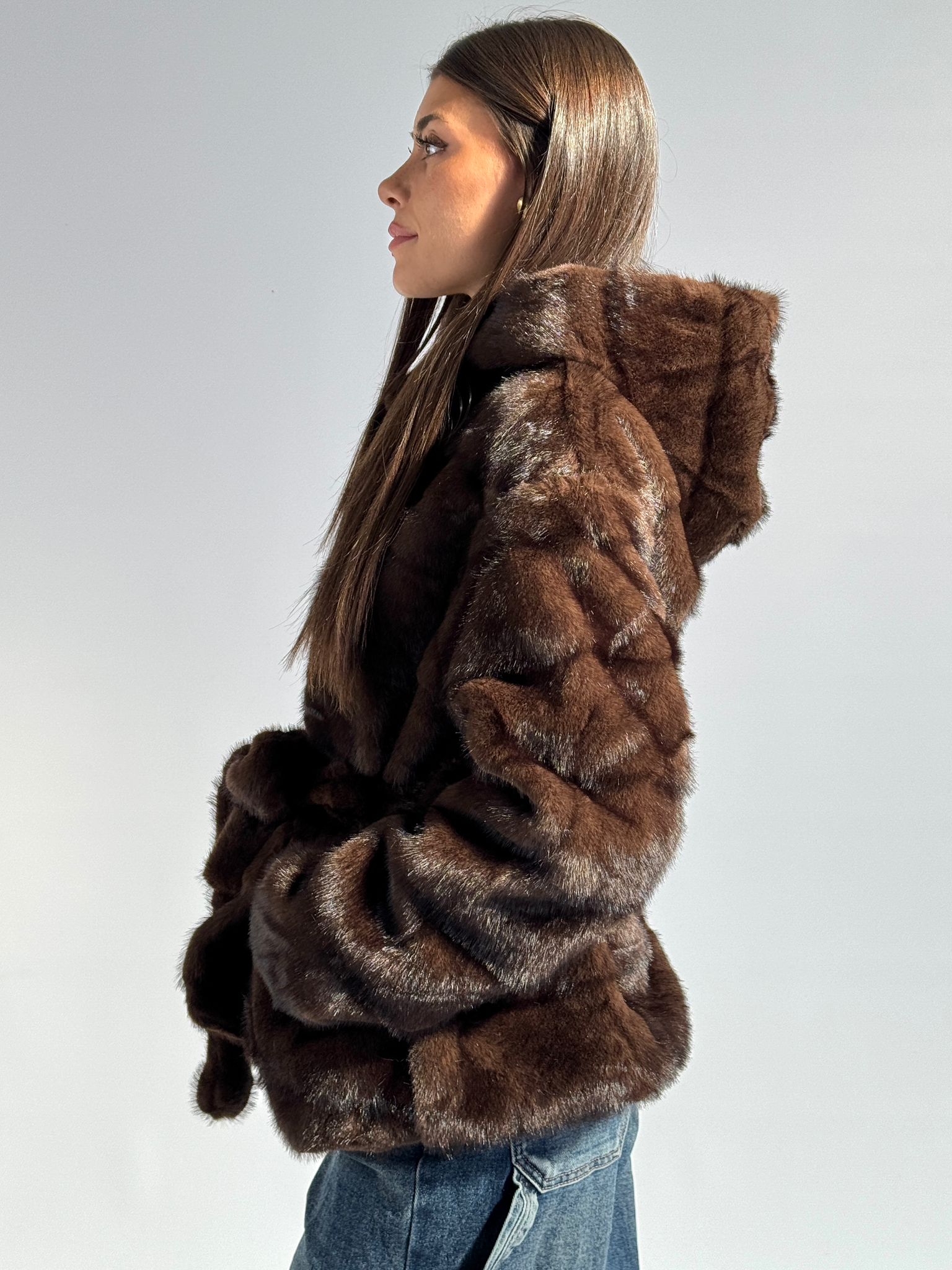 Pelliccia Yara moro