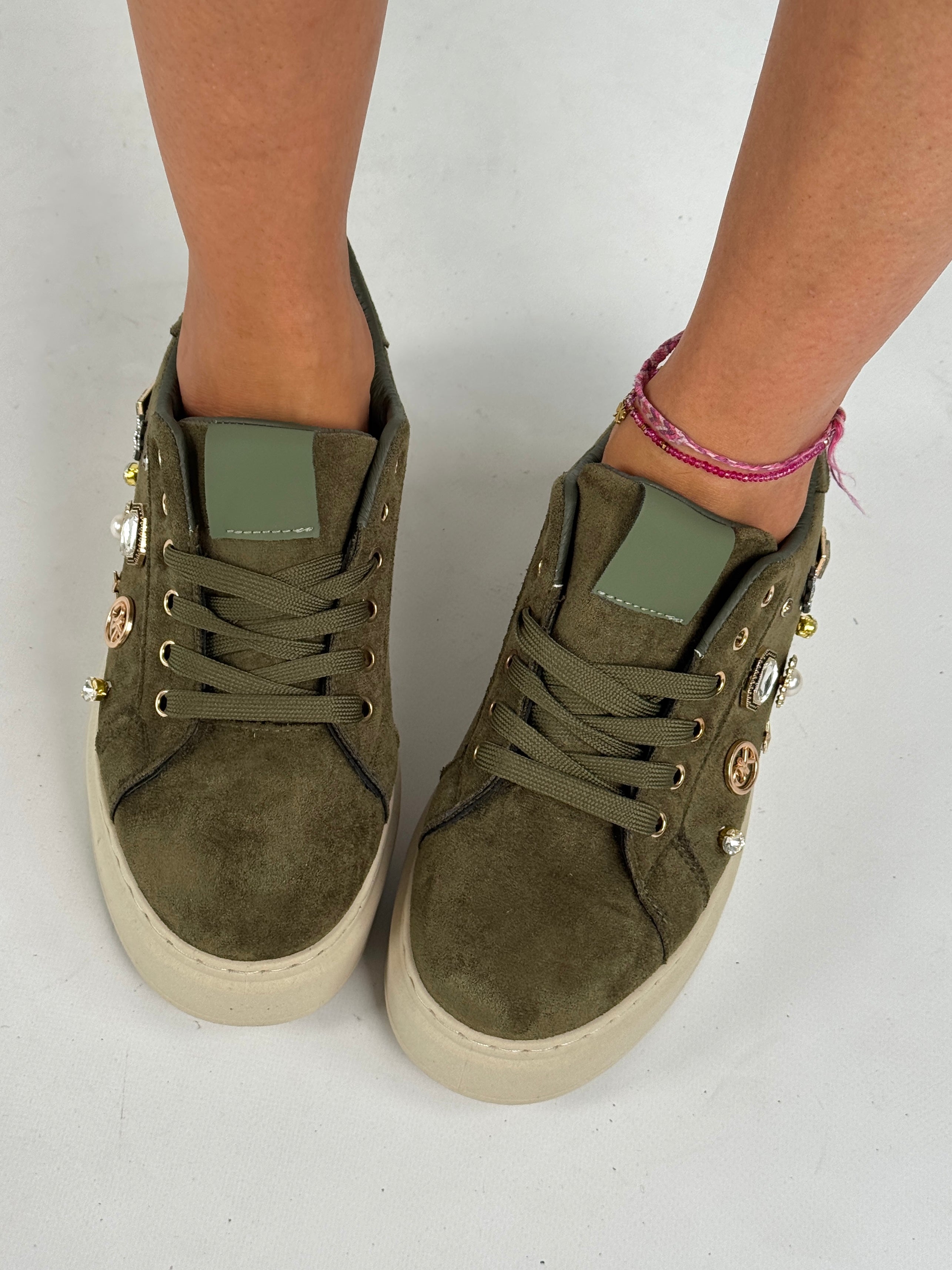 Sneakers gioiello verde