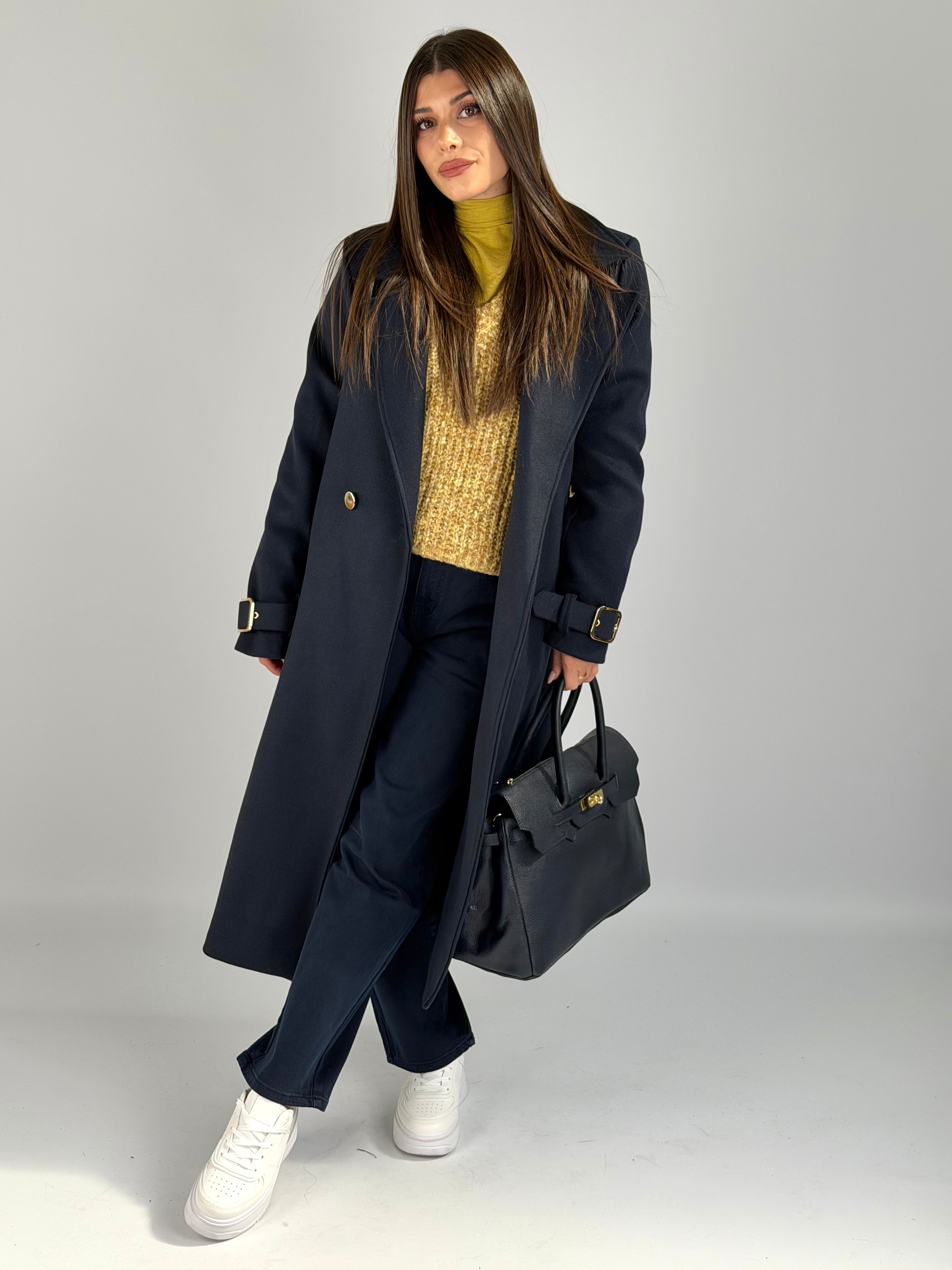 Cappotto Taylor blu