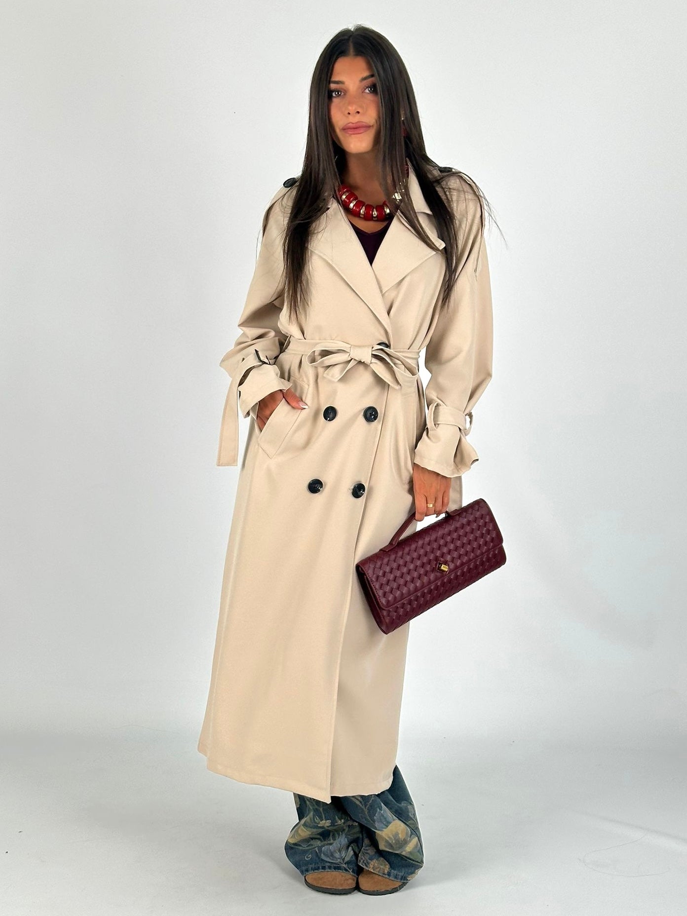 Trench New collection beige