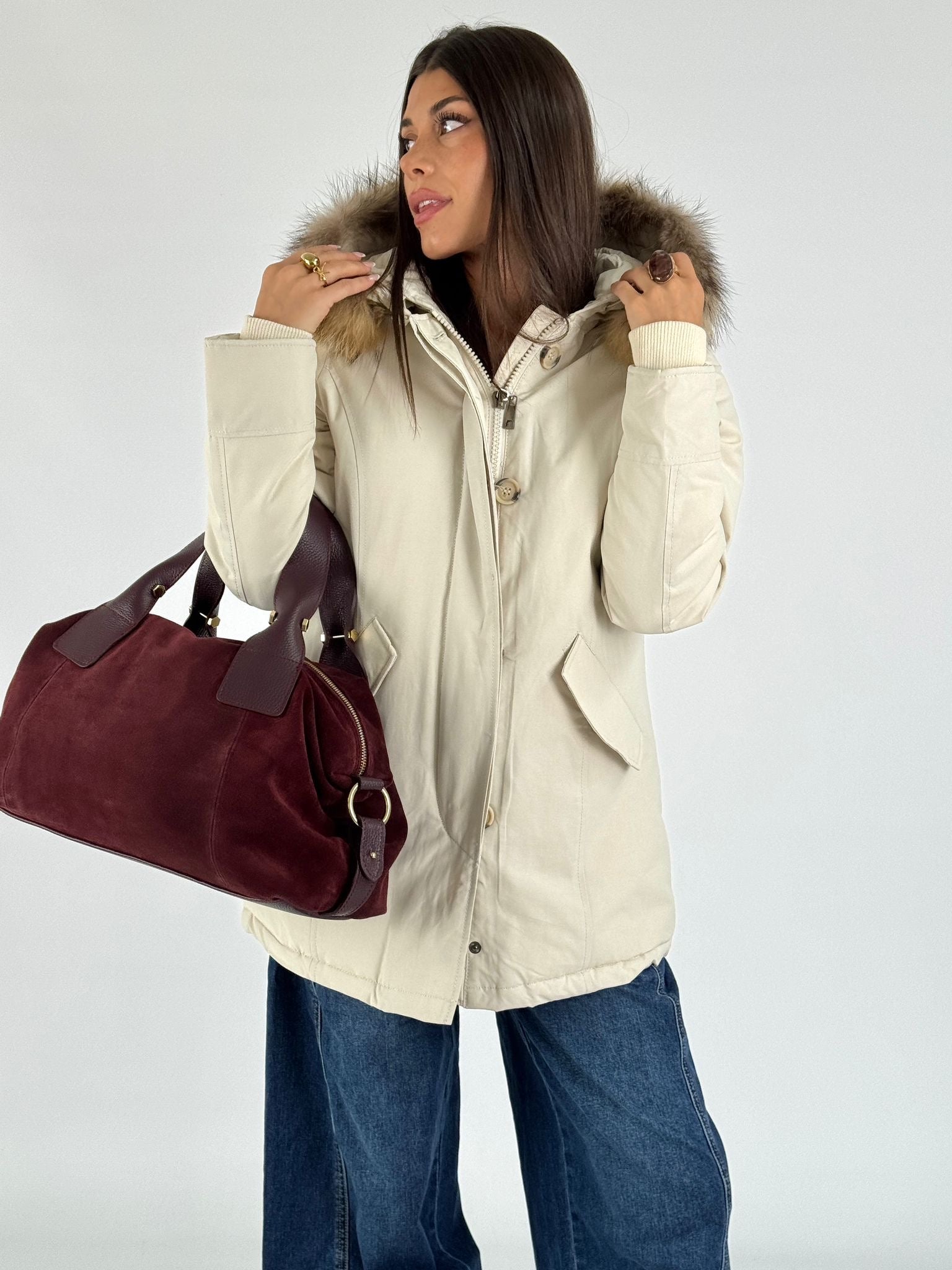 Giaccone Parka bianco