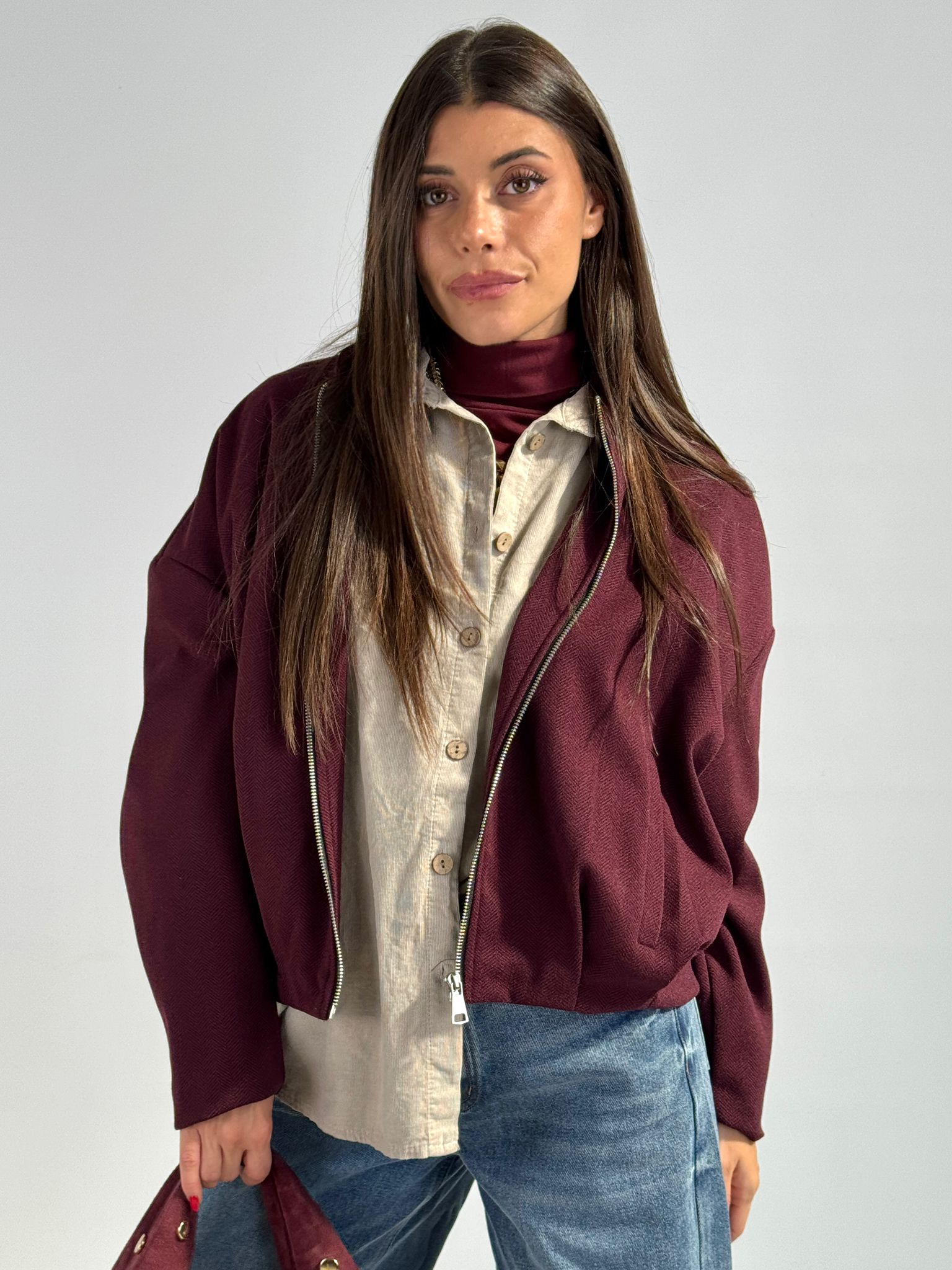 Bomber Karol bordeaux