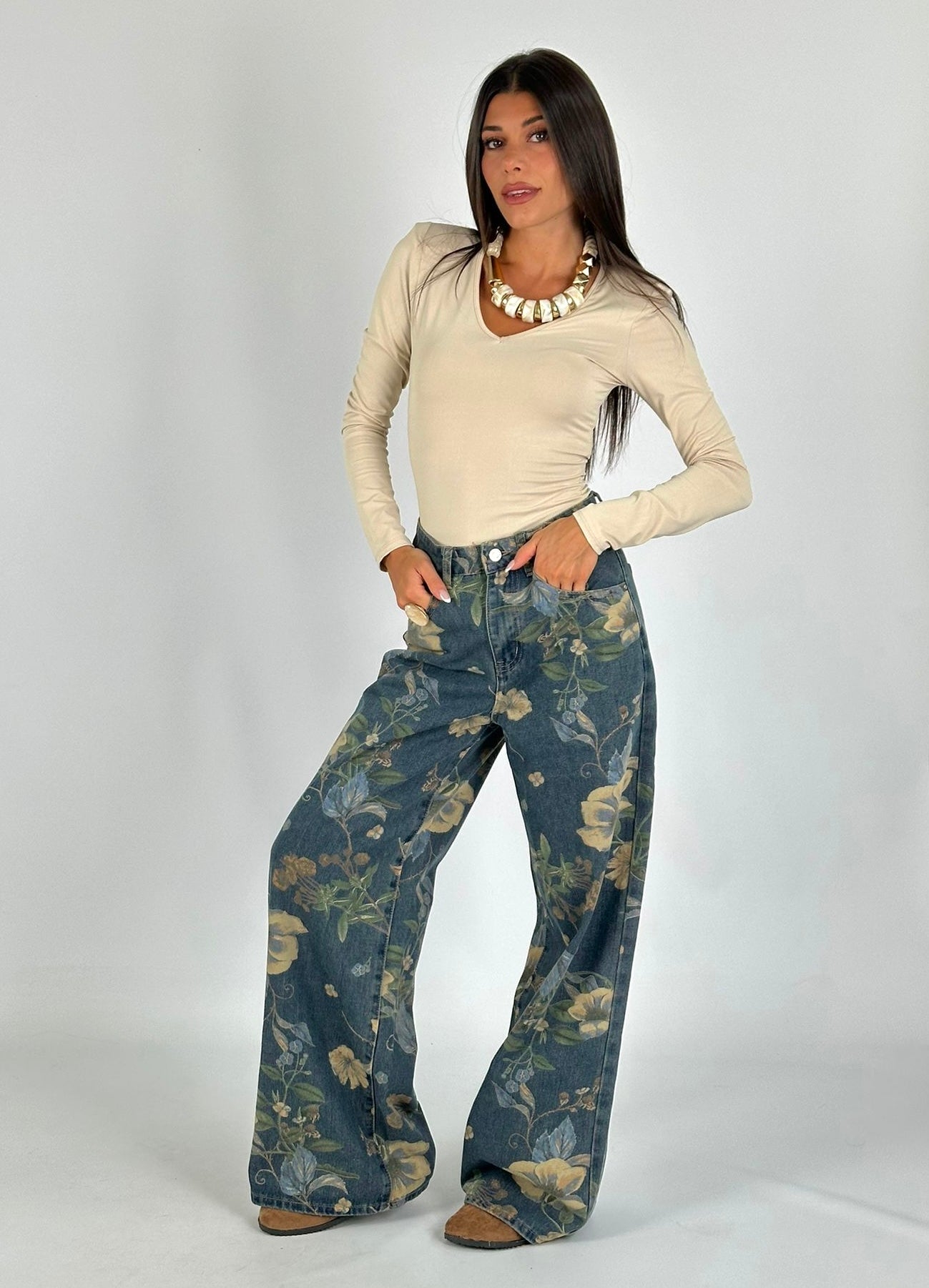 Jeans Floreale