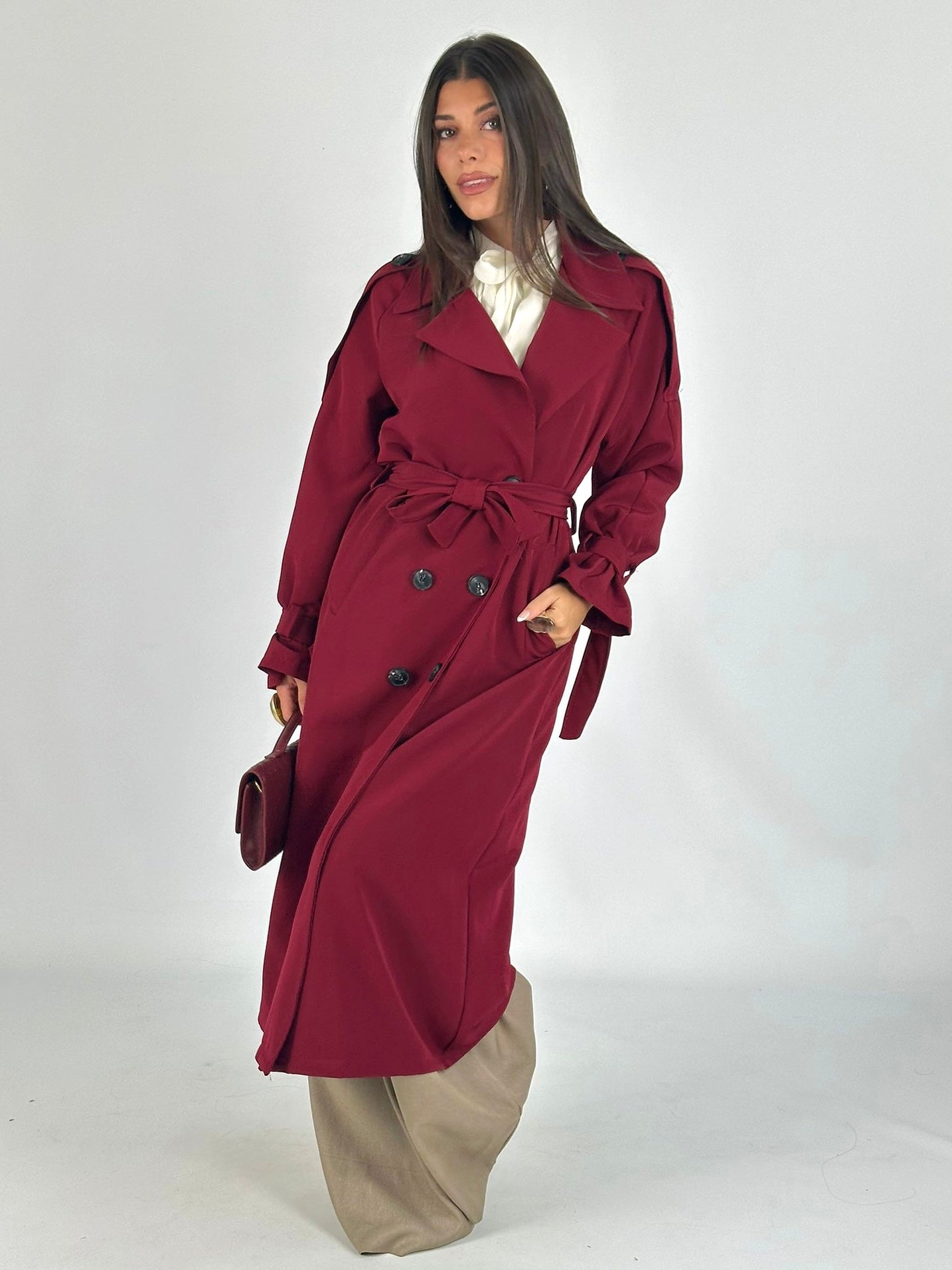 Trench New collection bordeaux