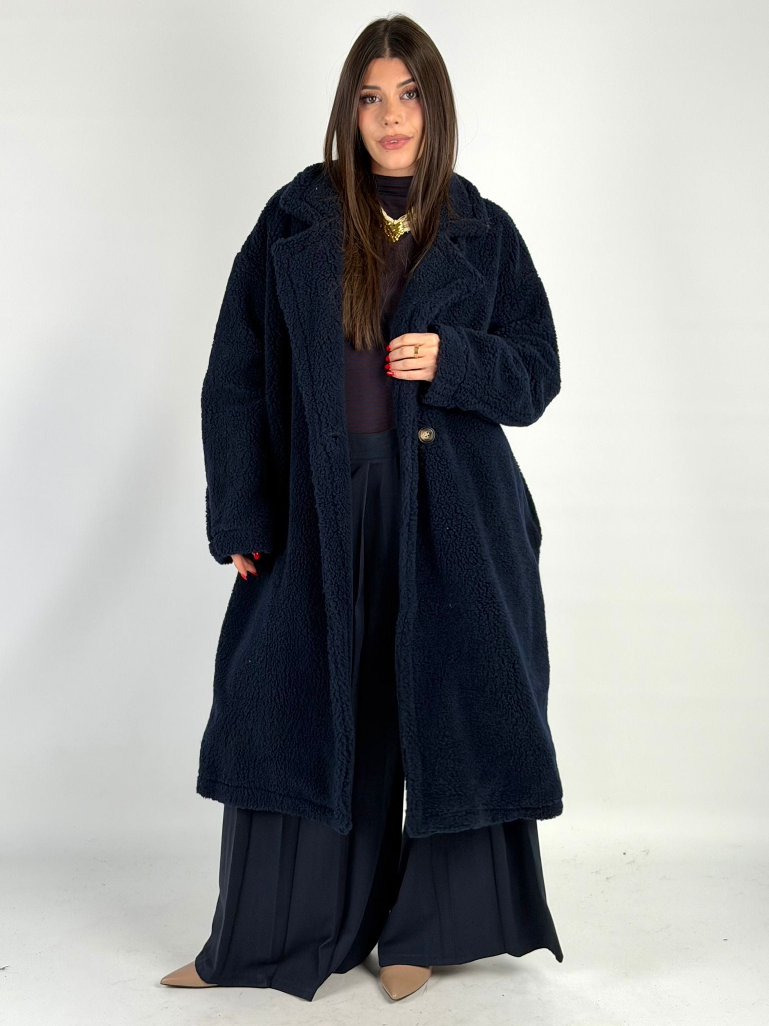 Teddy lungo Moira blu