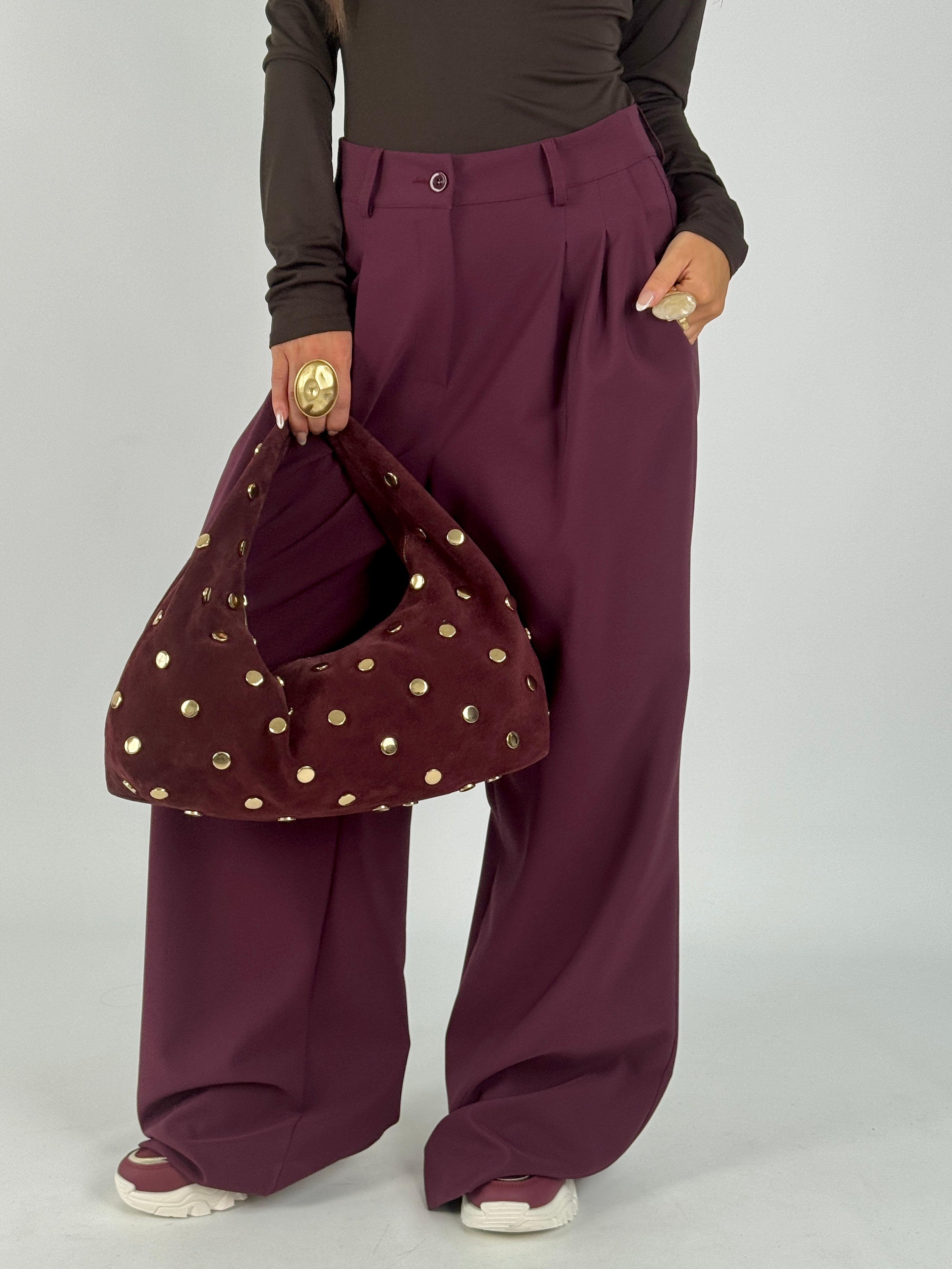 Pantalone Ambra bordeaux