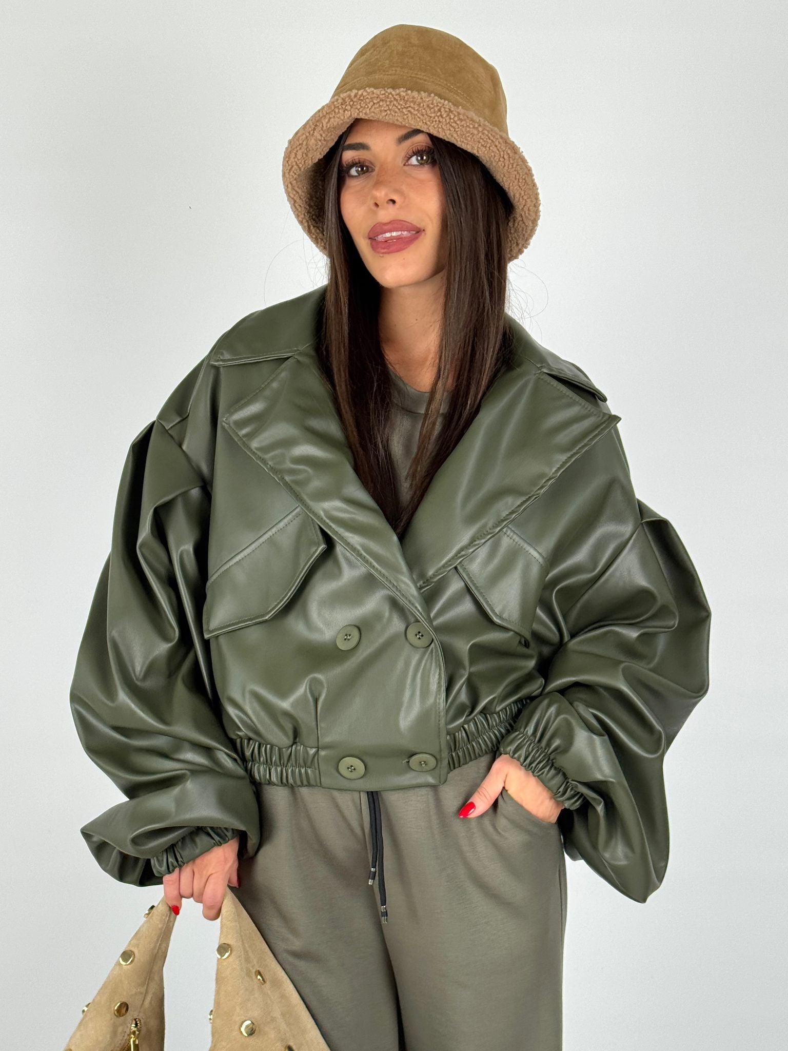 Bomber Olga verde
