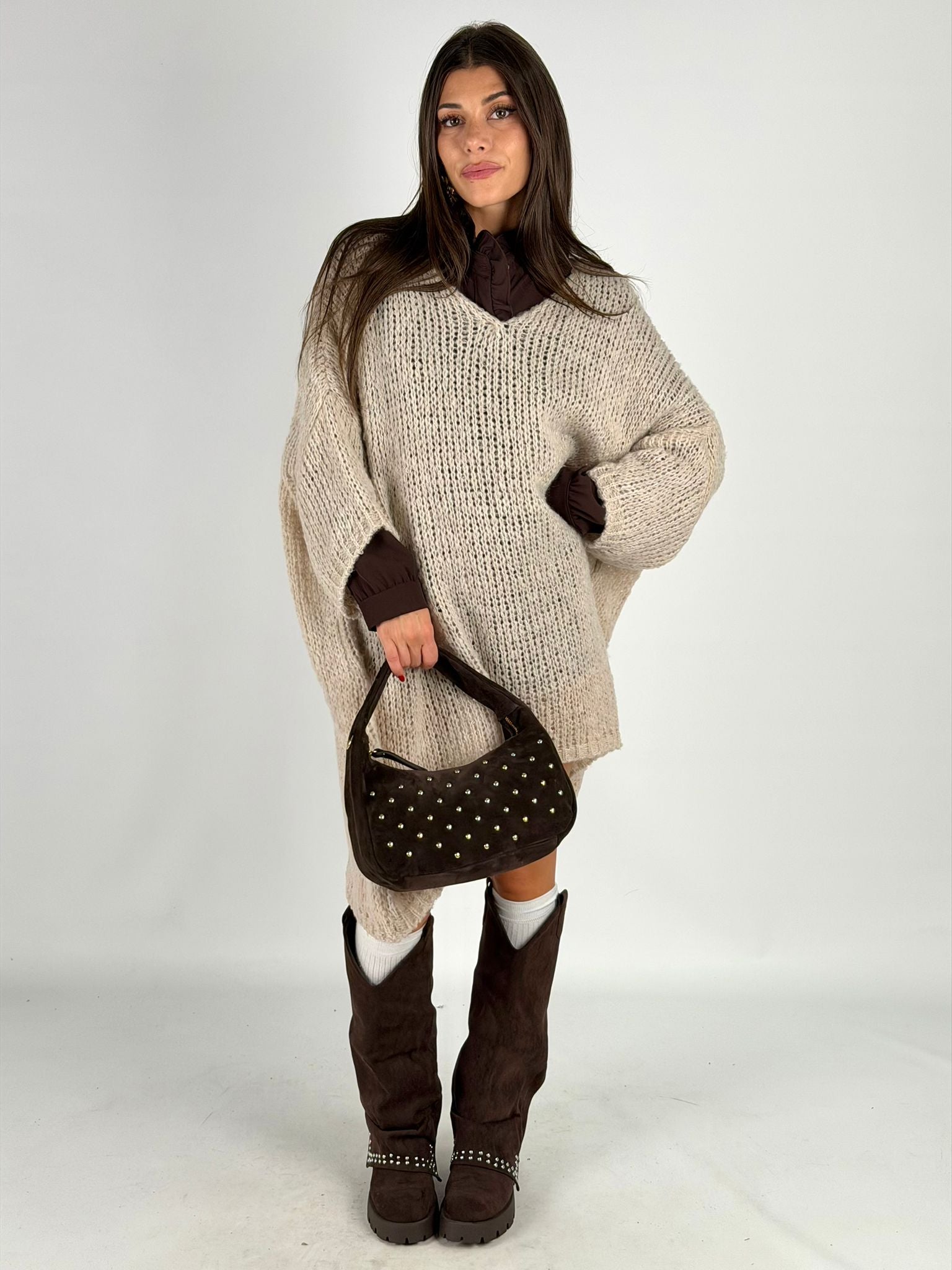 Abito/maglione Adriana beige