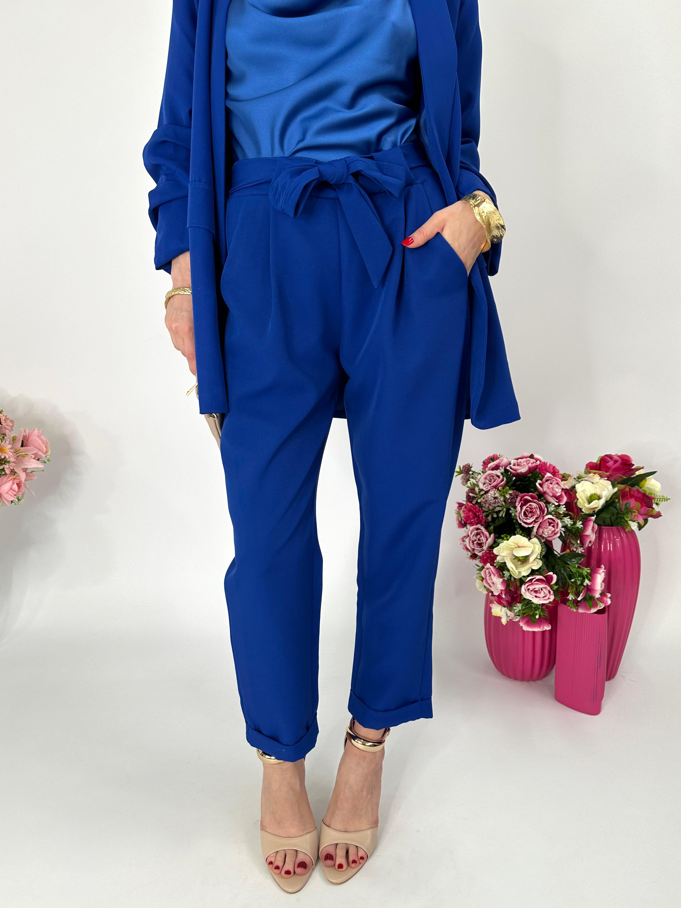 Pantalone Mon Amour blu elettrico