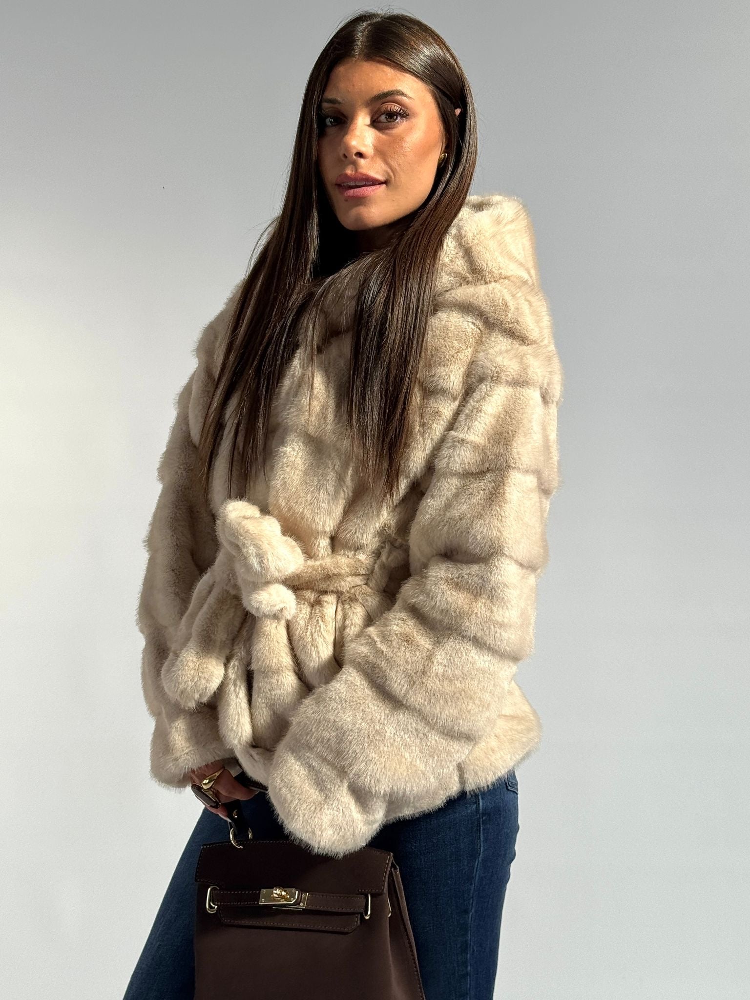 Pelliccia Yara beige