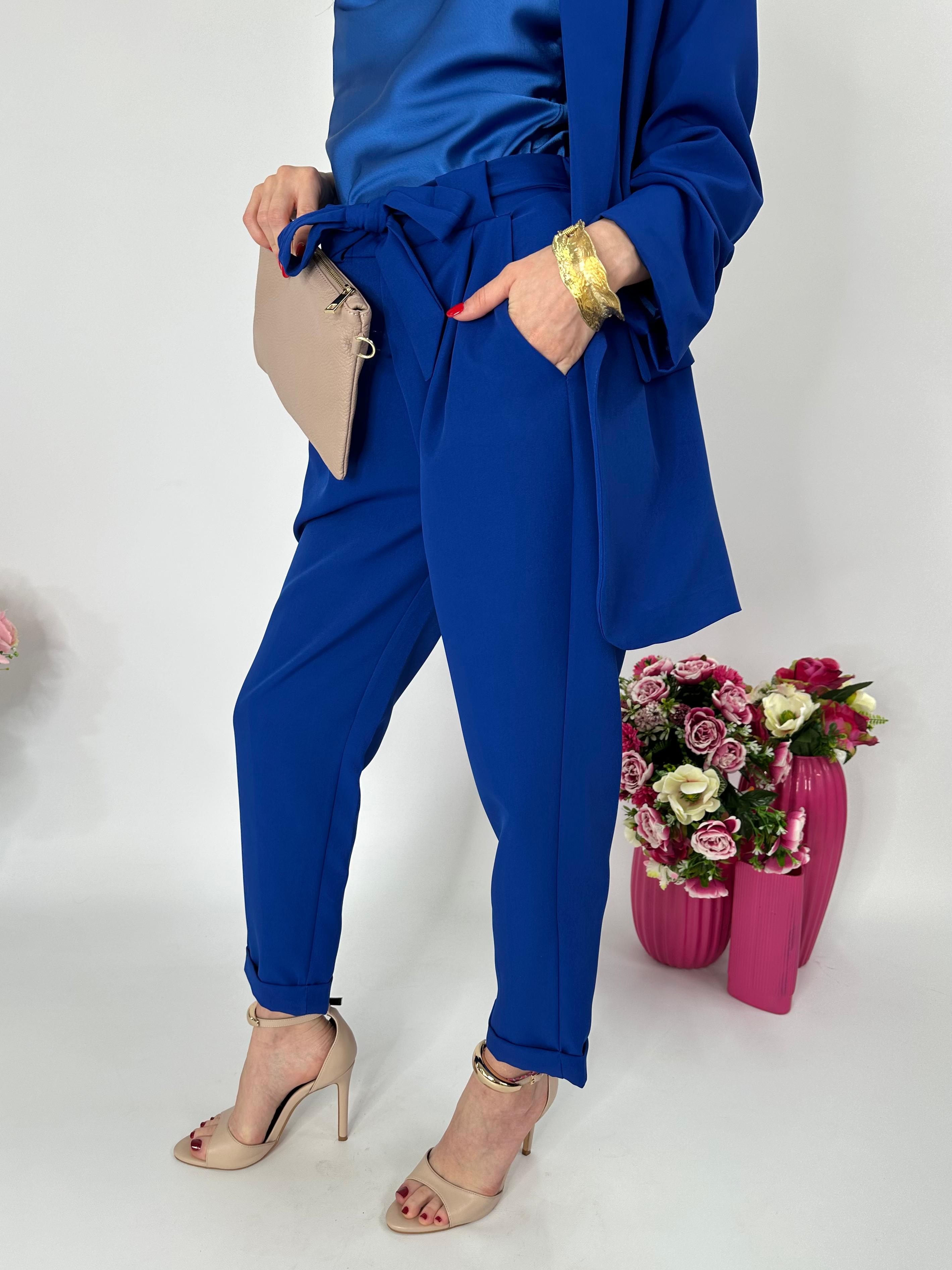 Pantalone Mon Amour blu elettrico