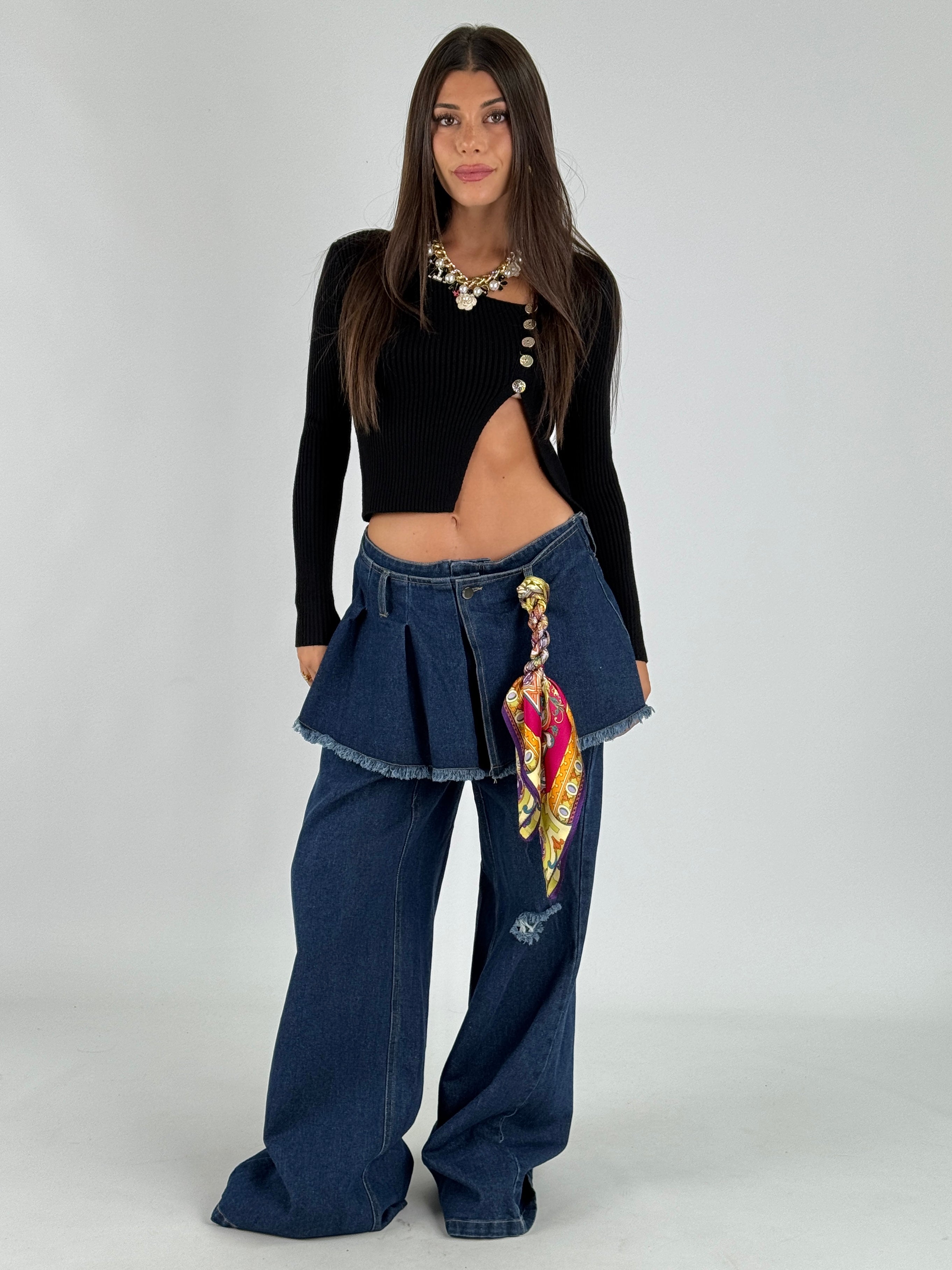 Jeans gonnellino