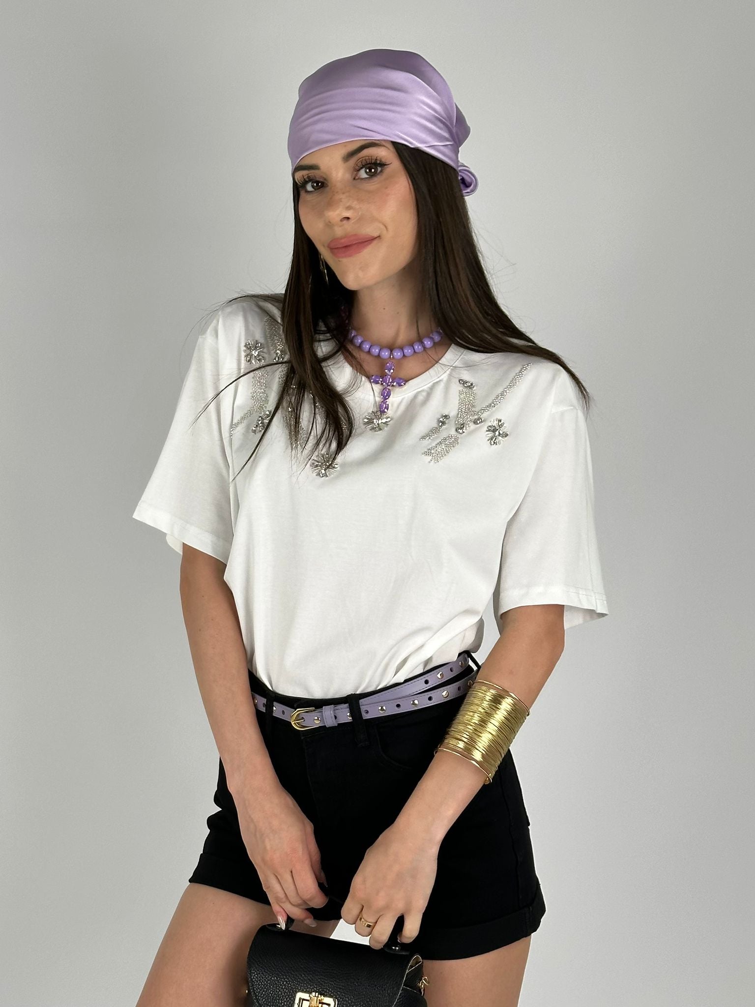 T-shirt 100% zirconi applicazioni