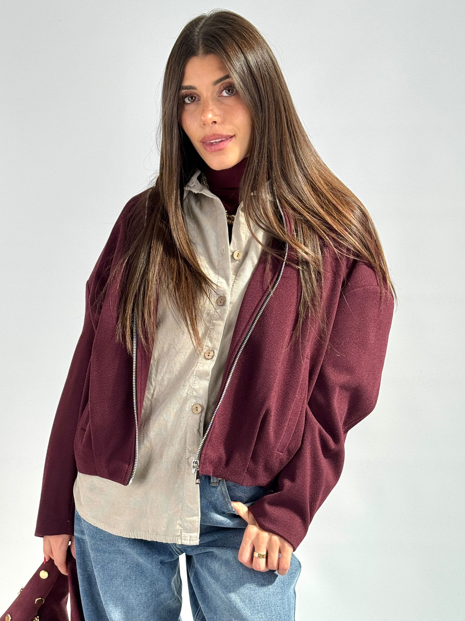 Bomber Karol bordeaux