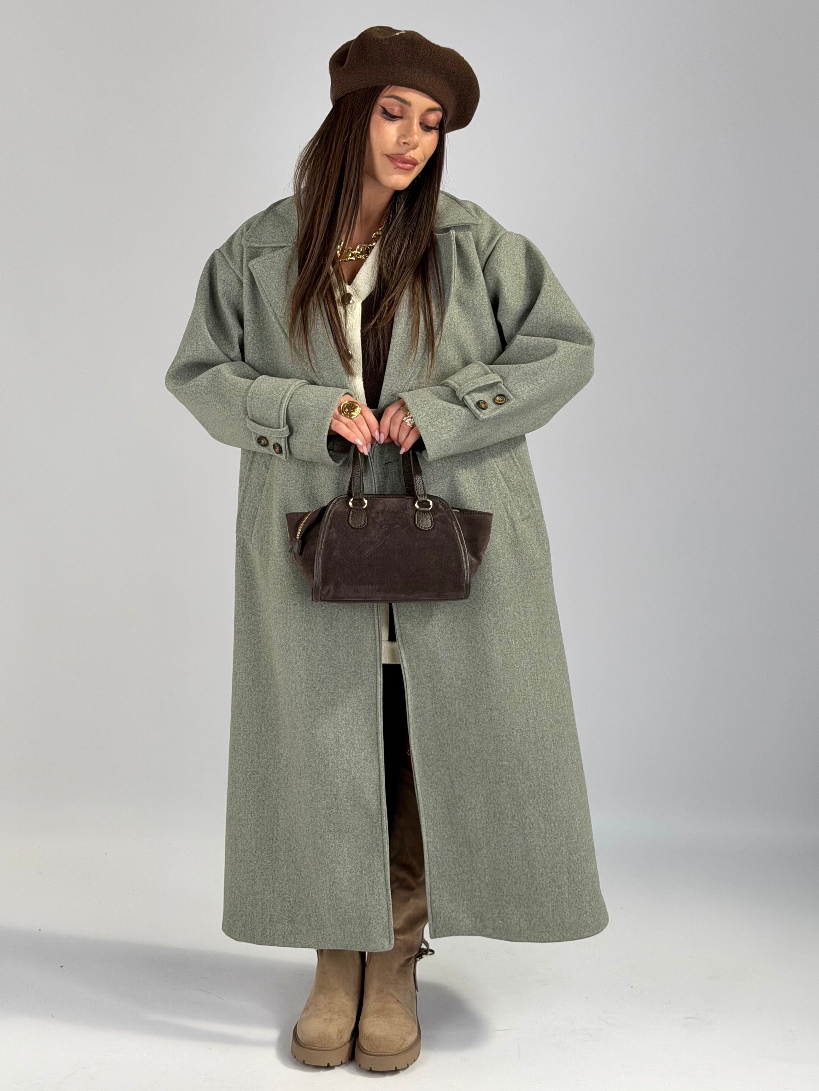 Maxi cappotto ASIA verde