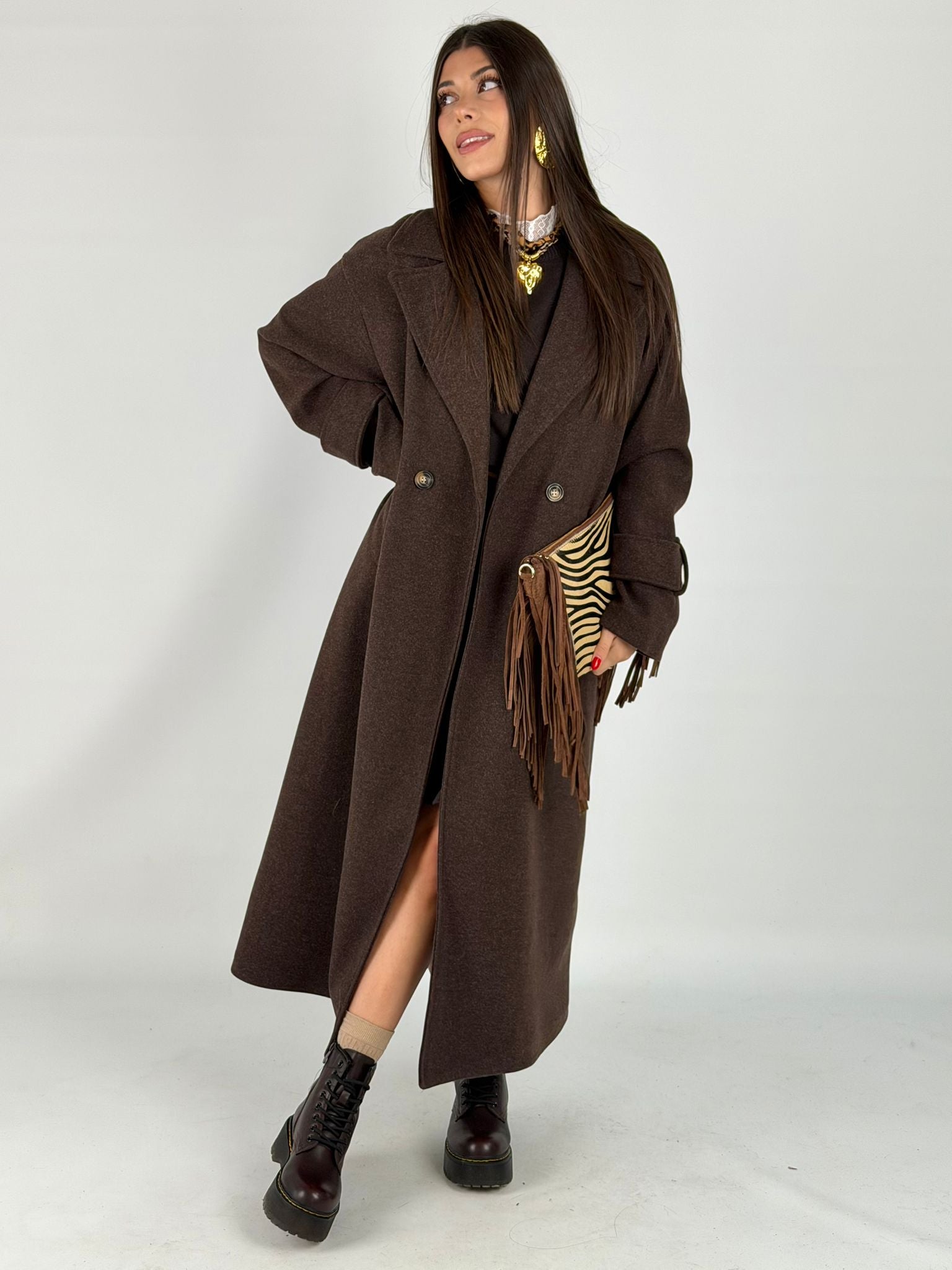 Maxi cappotto ASIA moro