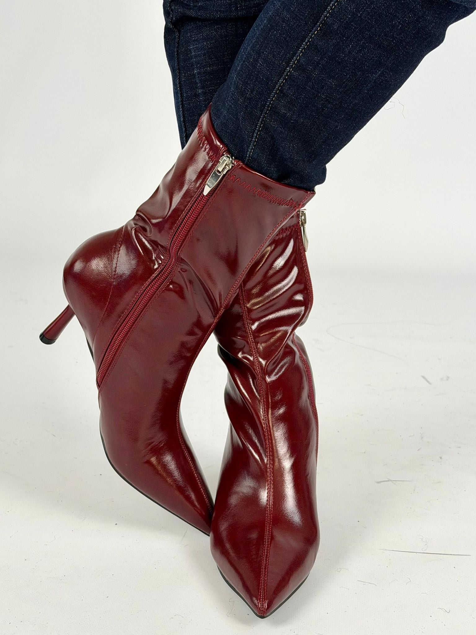 Stivale Lady D bordeaux