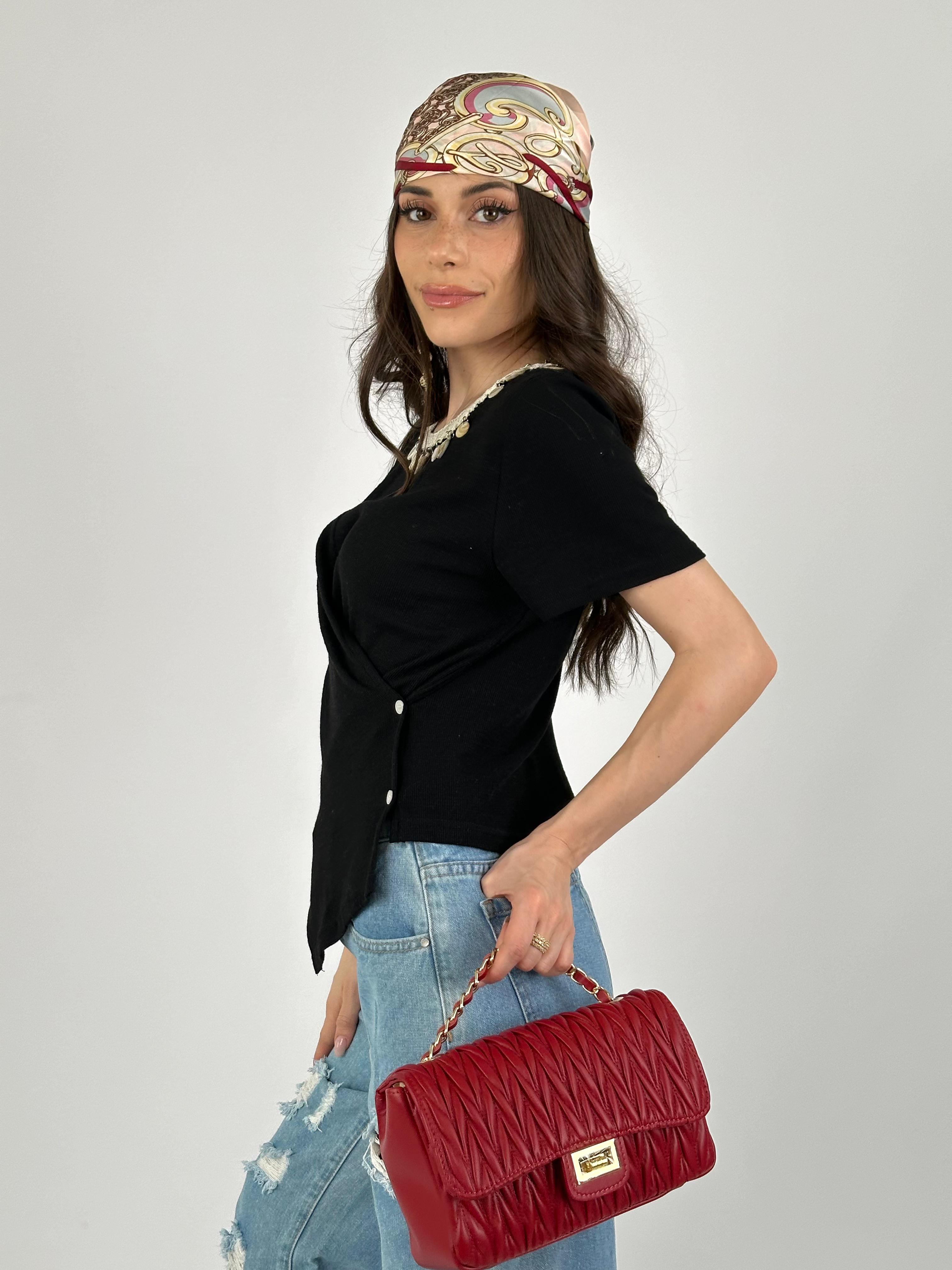 Maglia conchiglie nero
