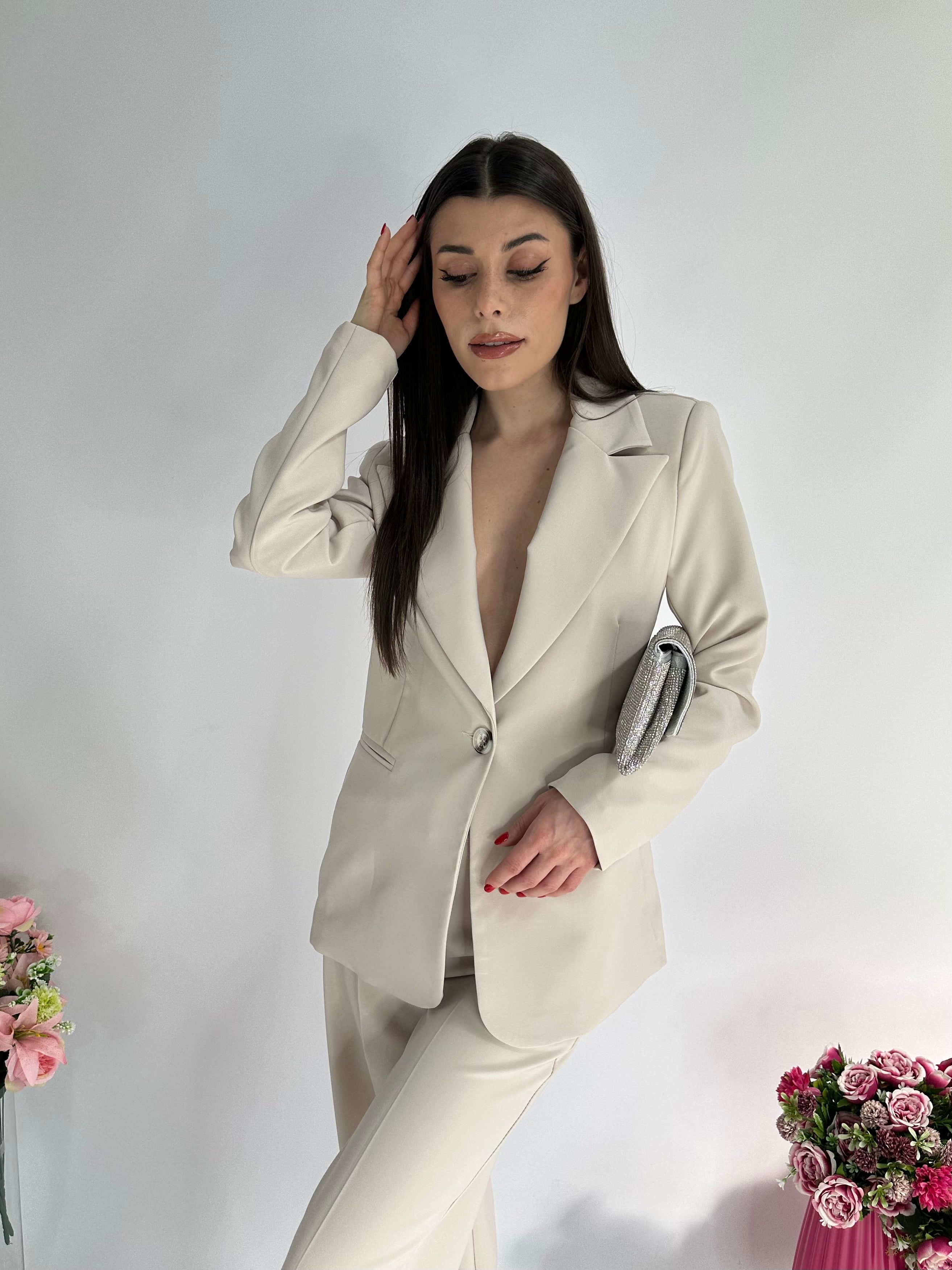 Completo elodie palazzo Beige