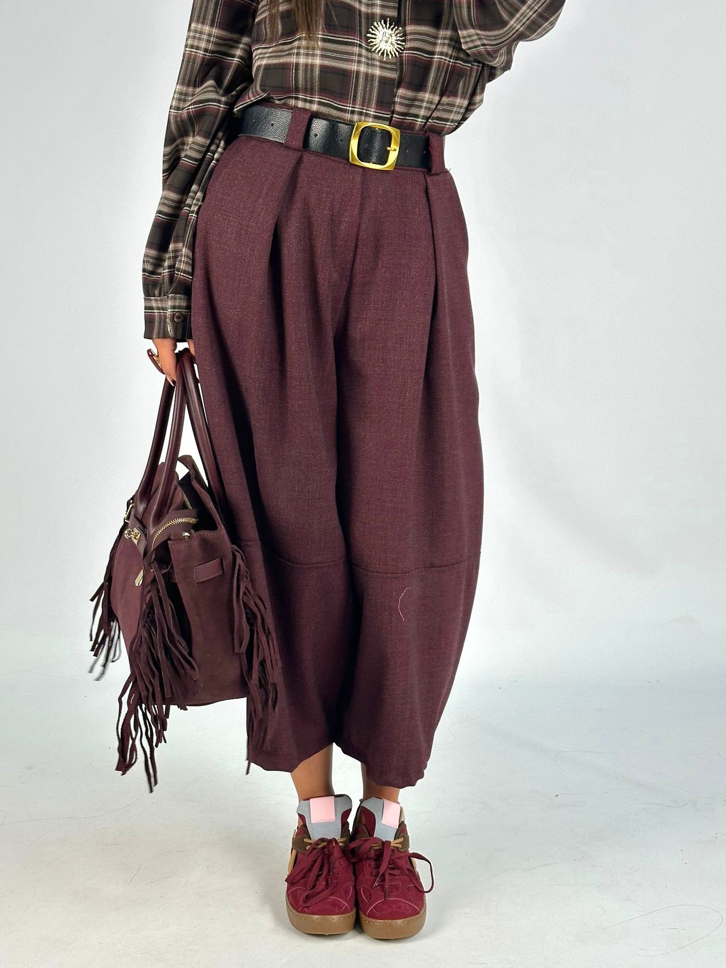 Pantalone aladino bordeaux