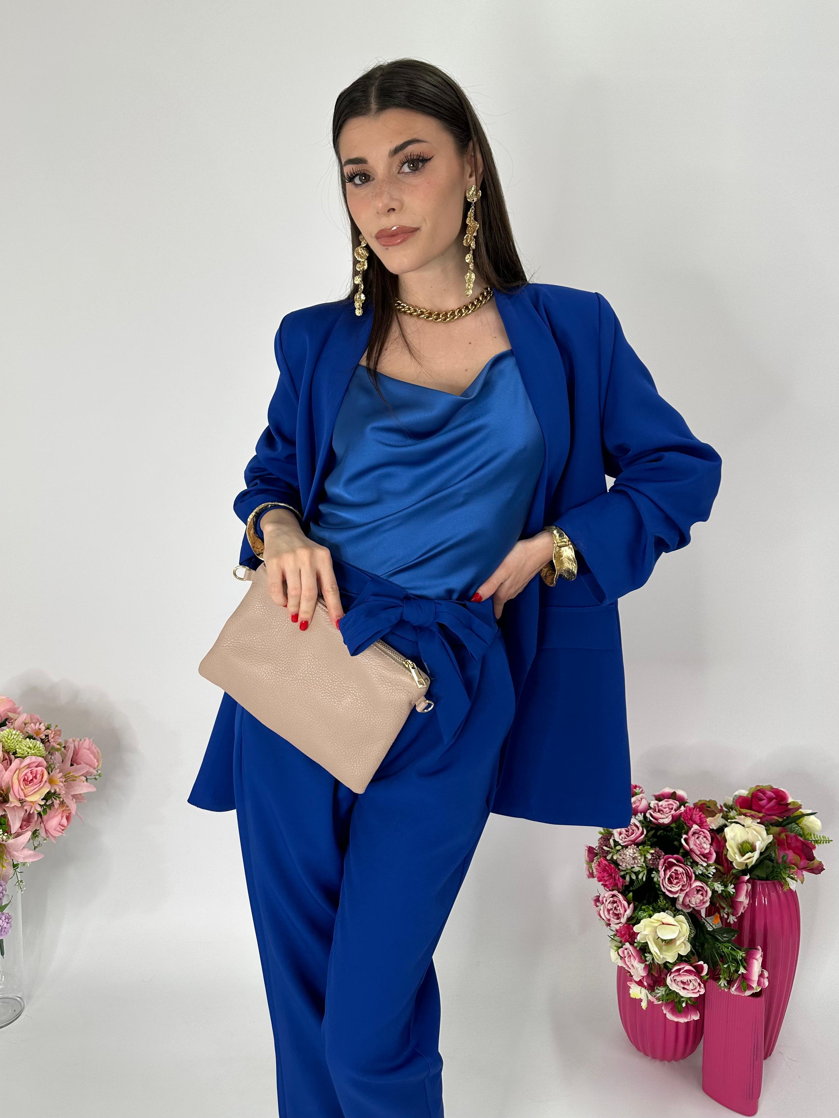 Giacca Mon Amour blu elettrico