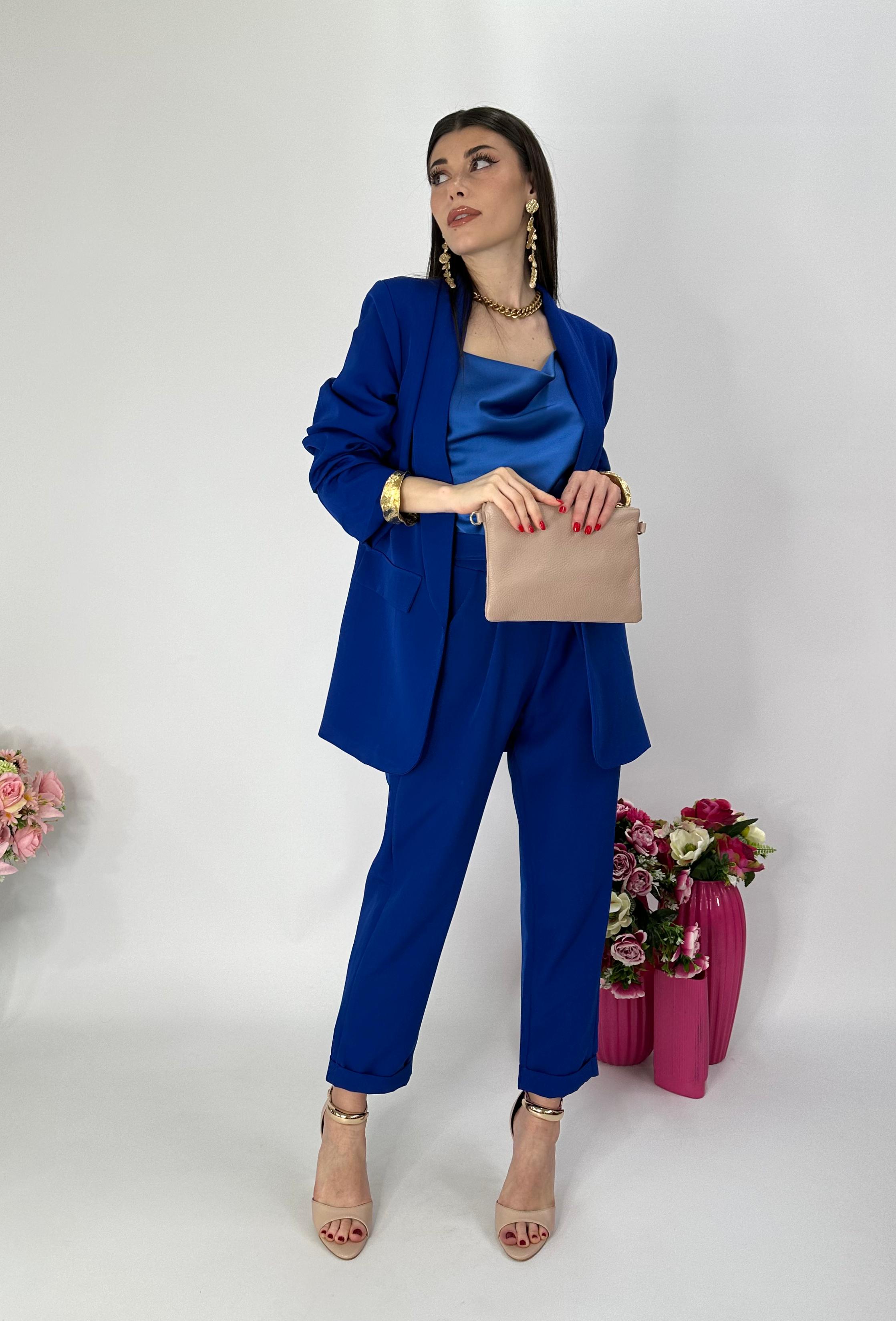Giacca Mon Amour blu elettrico