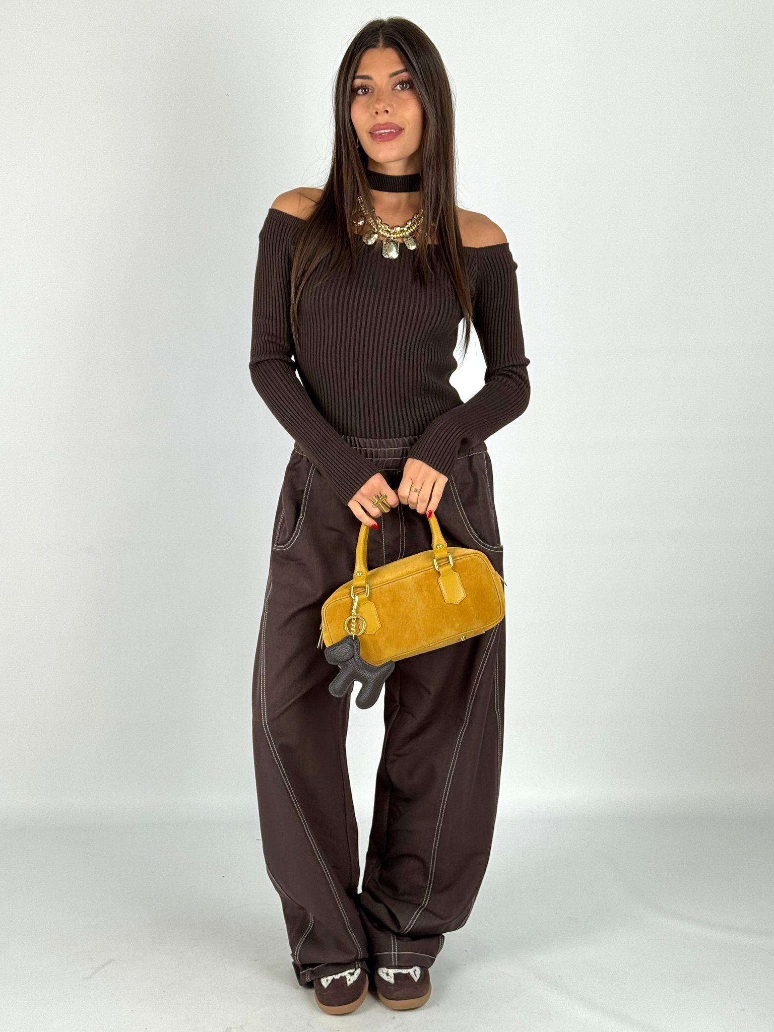 Jeans Ester marrone