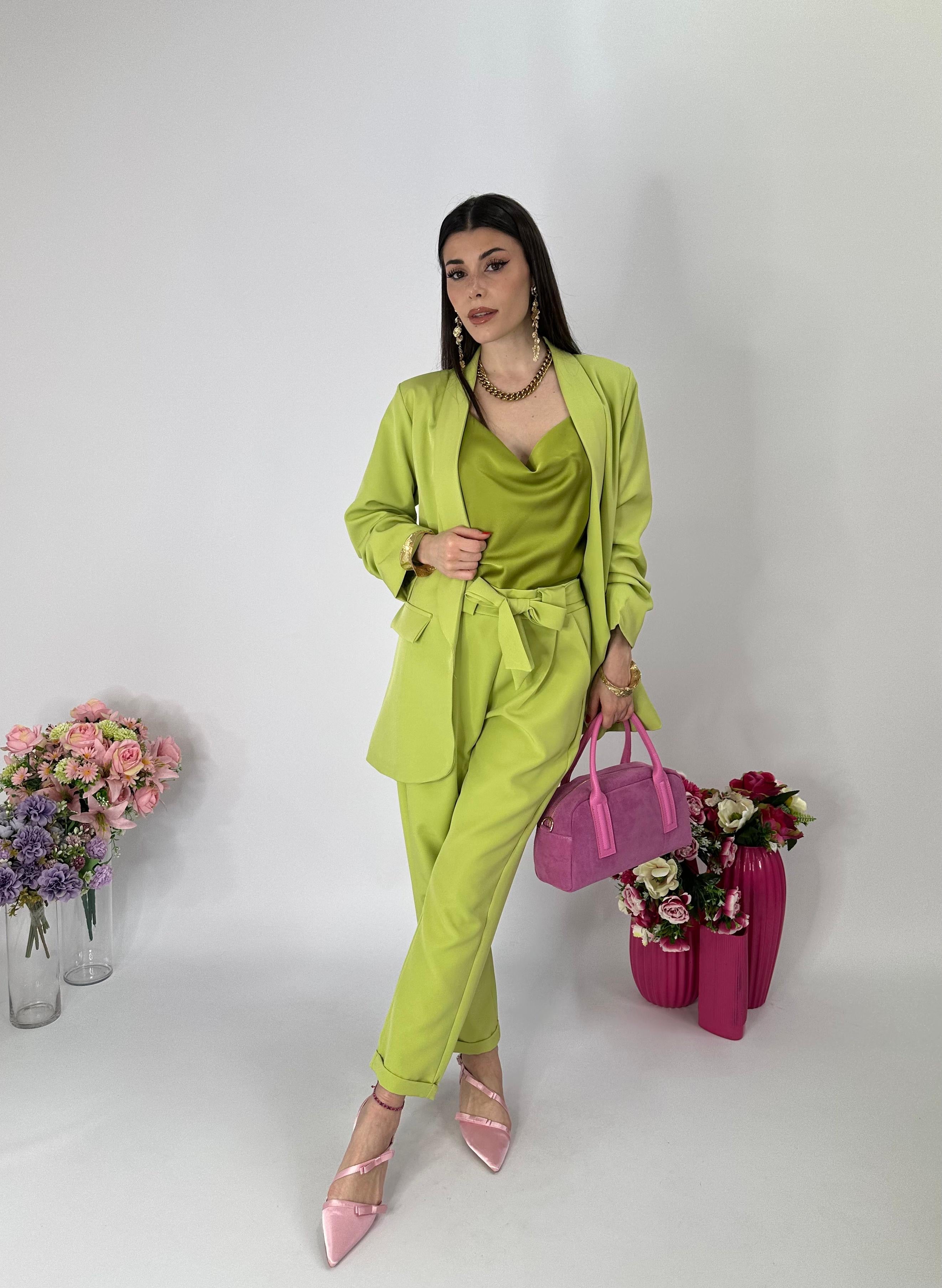 Pantalone Mon Amour verde mela