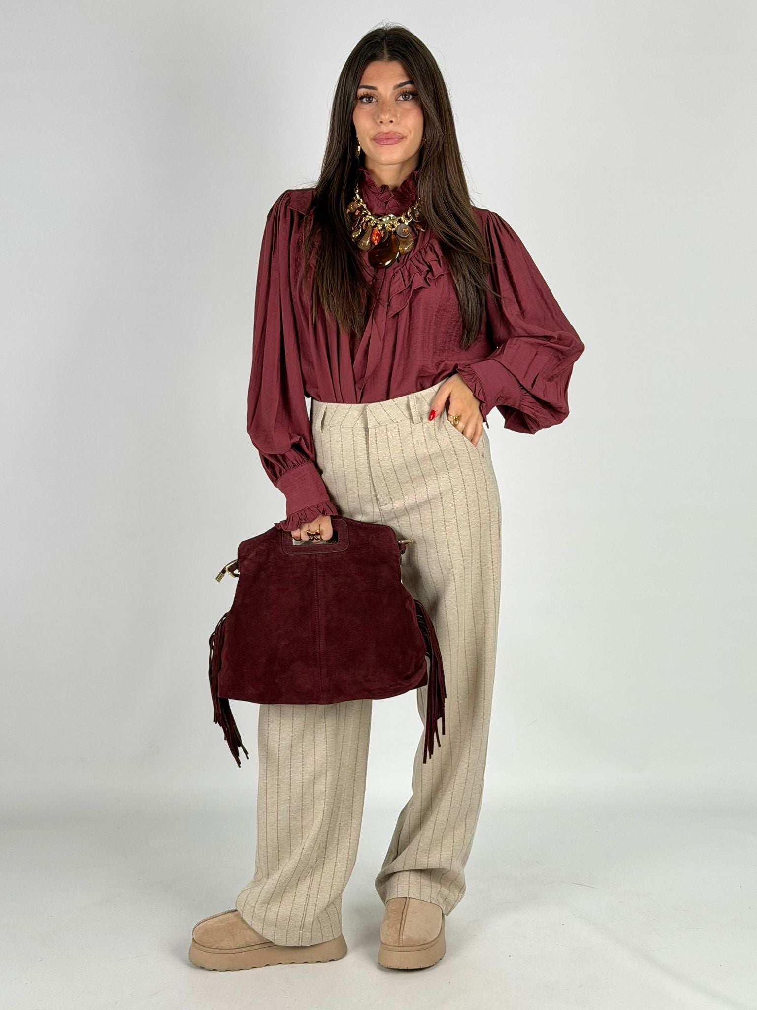 Pantalone Agata beige