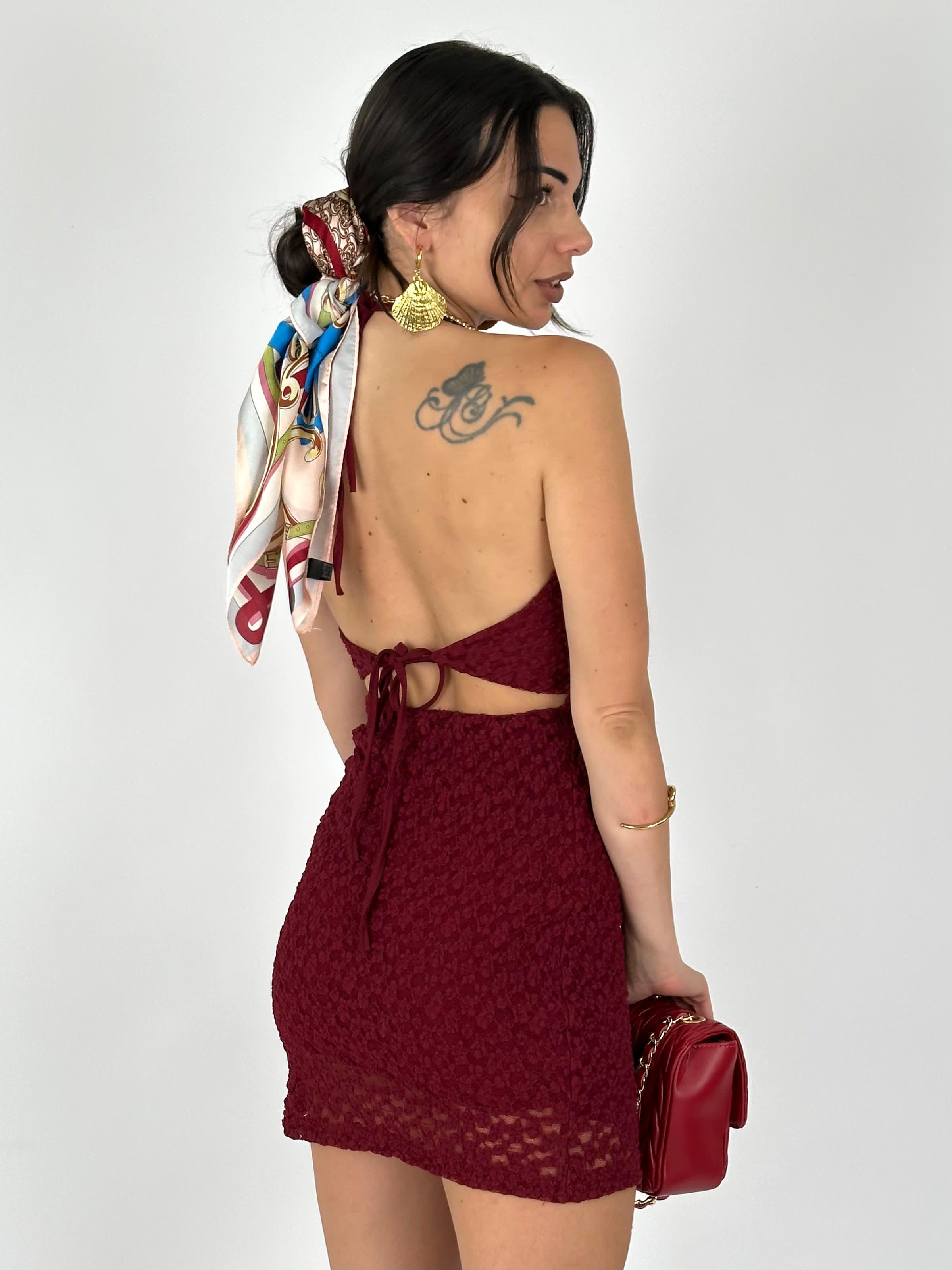 Abito Wendy Bordeaux