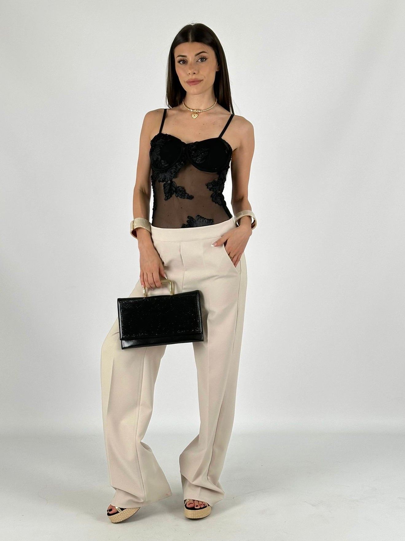 Pantalone rebeka beige