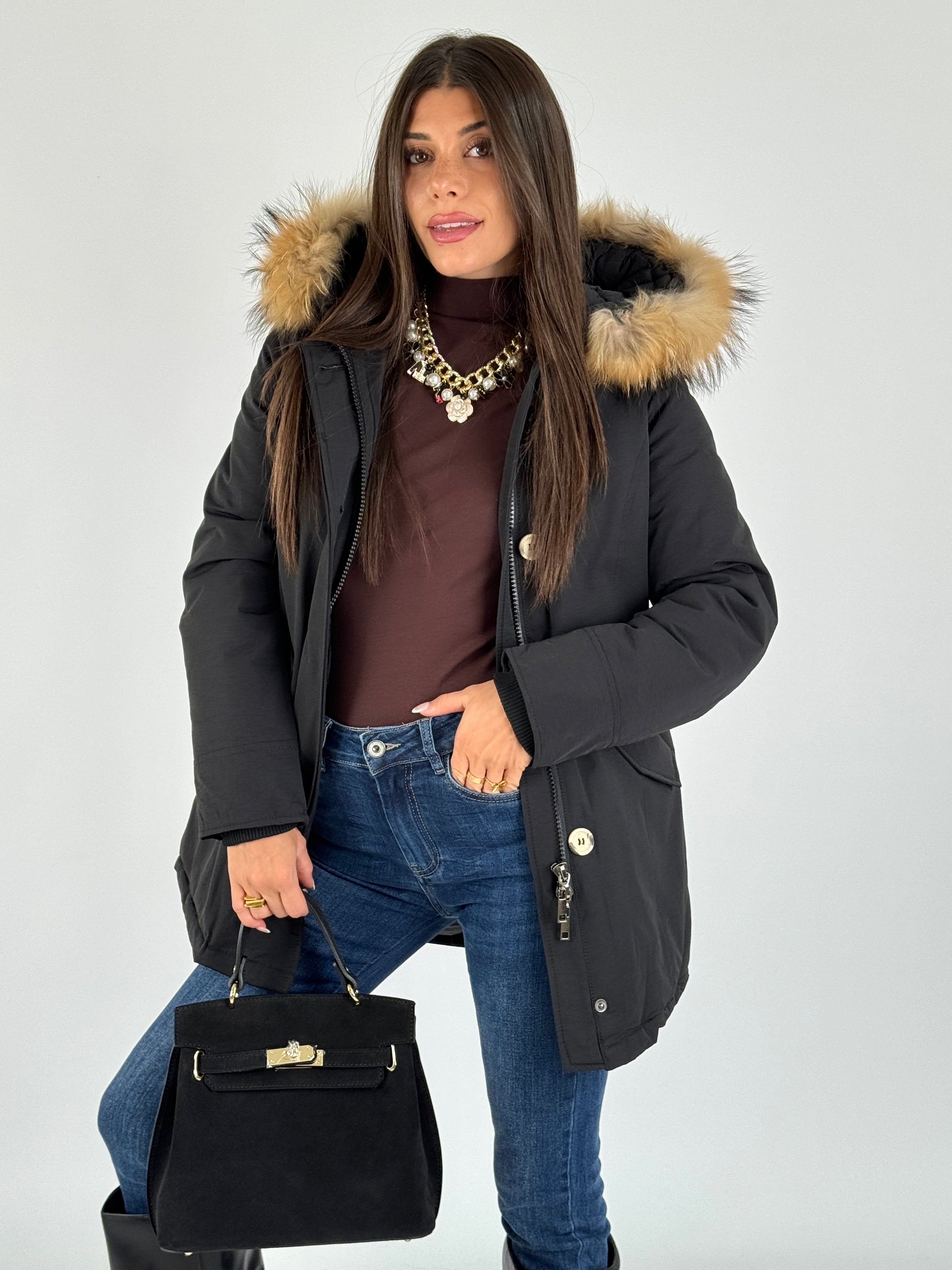 Giaccone Parka nero