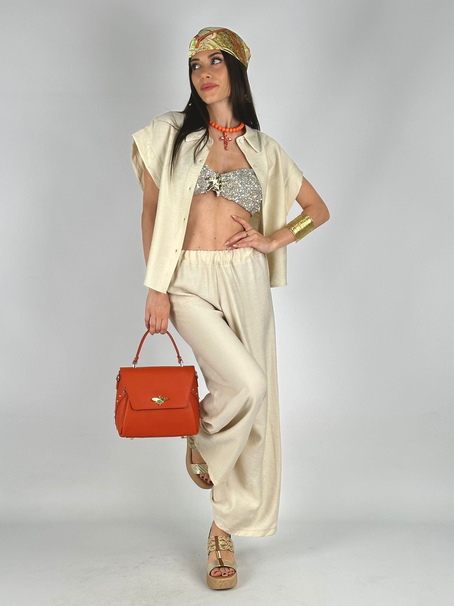 Camicia sea beige