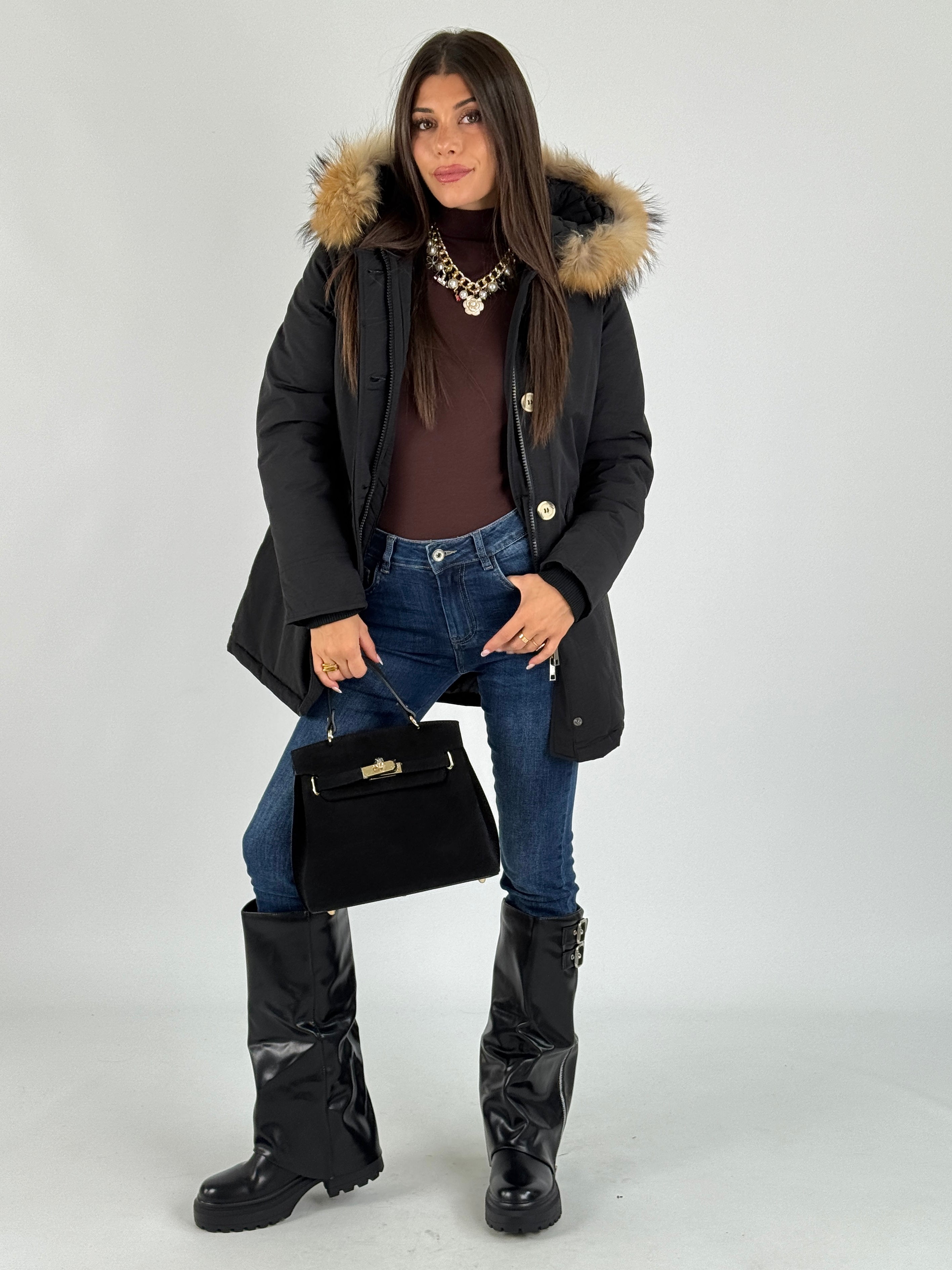 Giaccone Parka nero