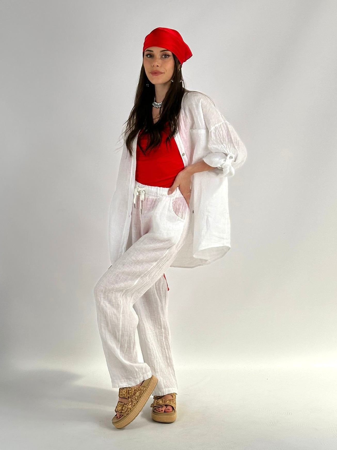 Pantalone completo passion bianco