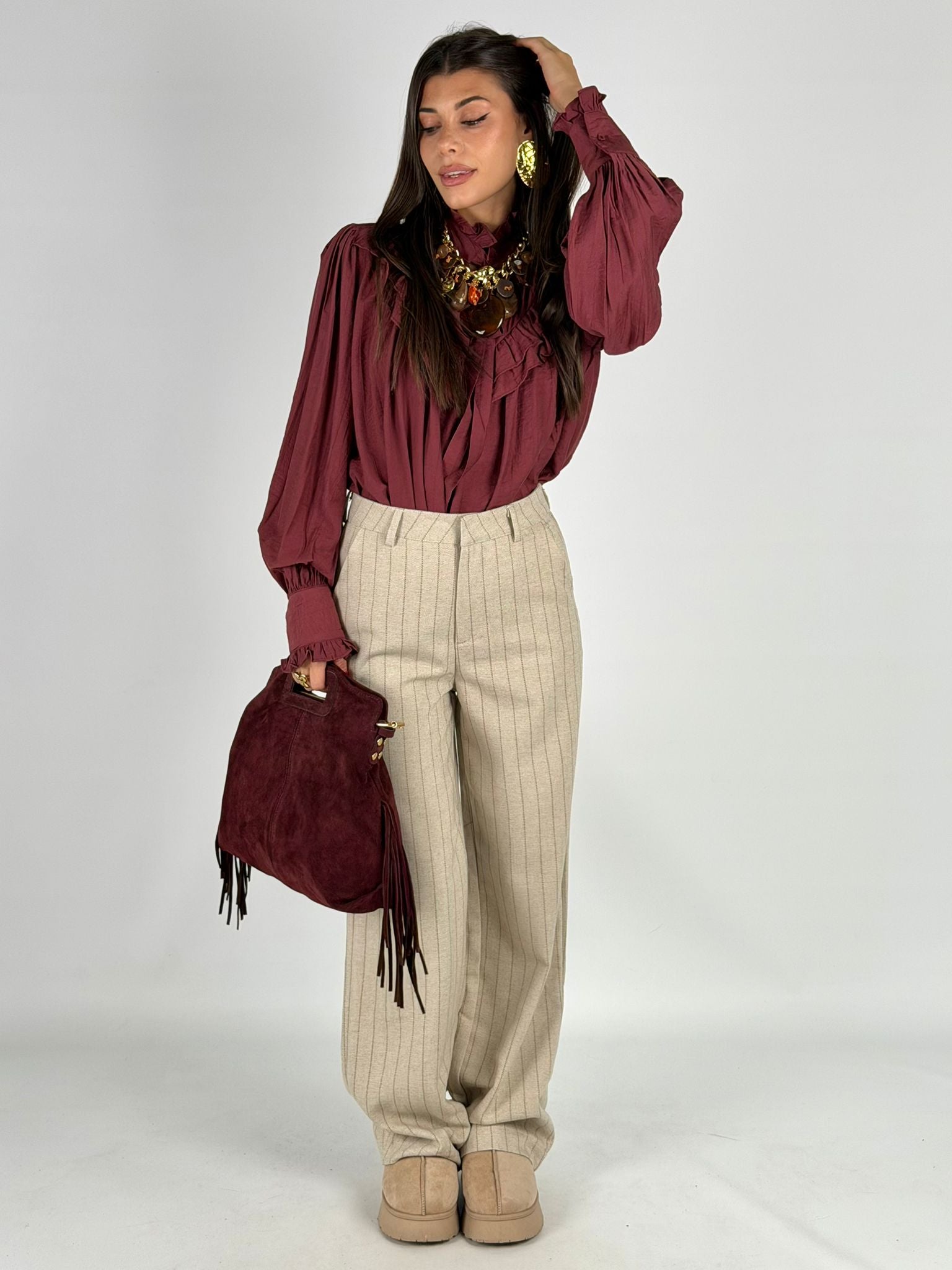 Pantalone Agata beige