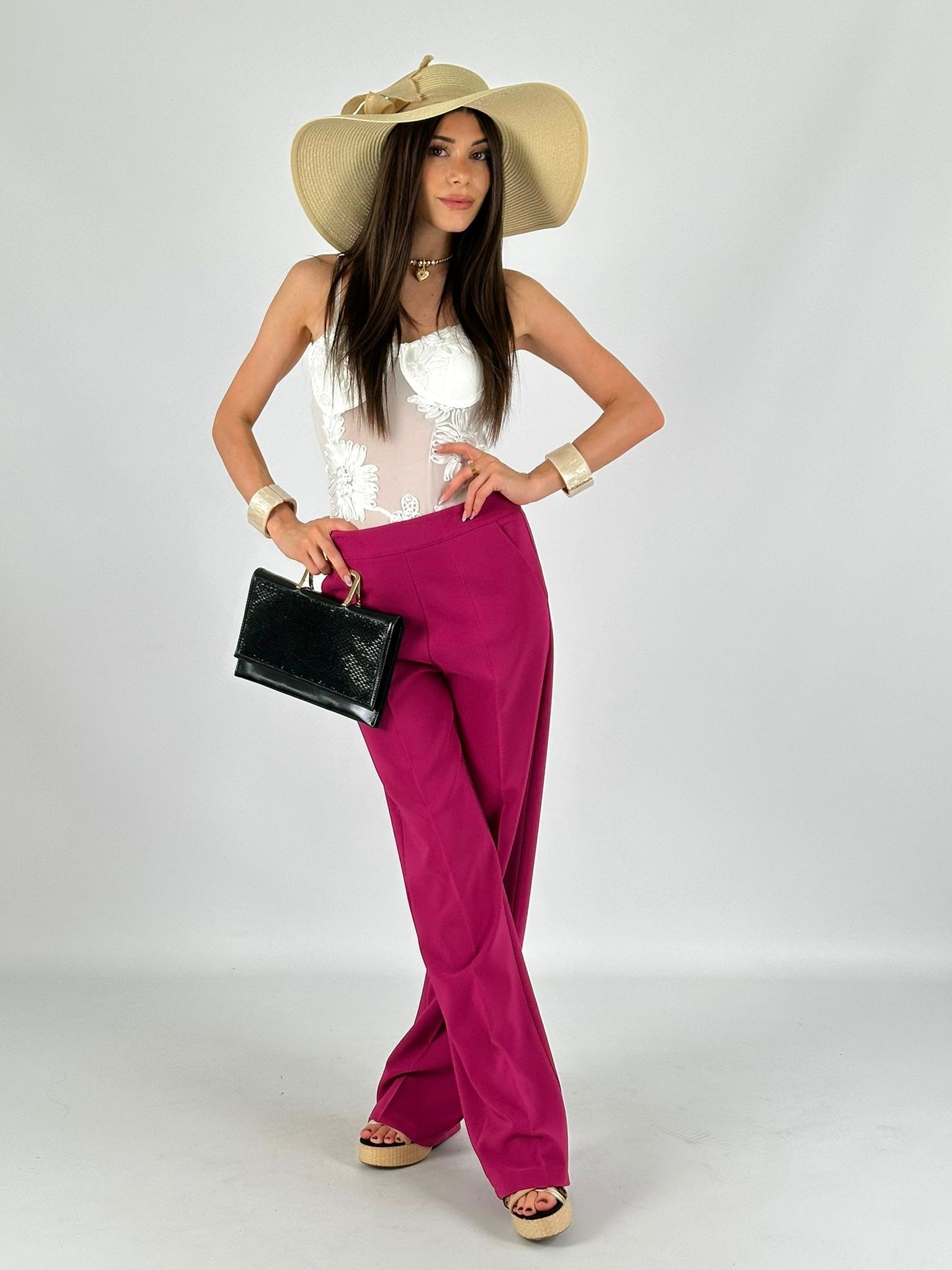Pantalone rebeka fucsia
