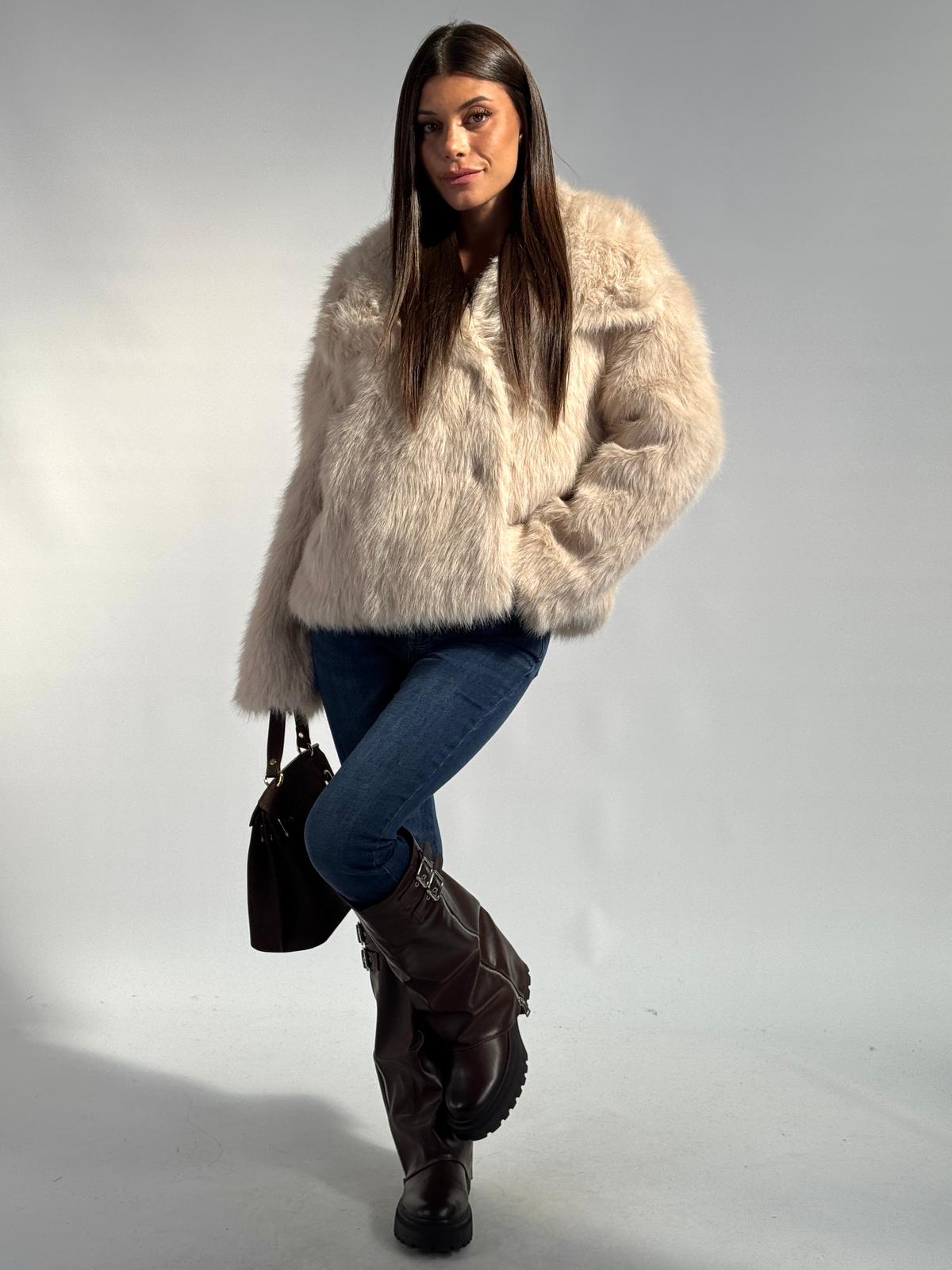 Pelliccia Gemma beige