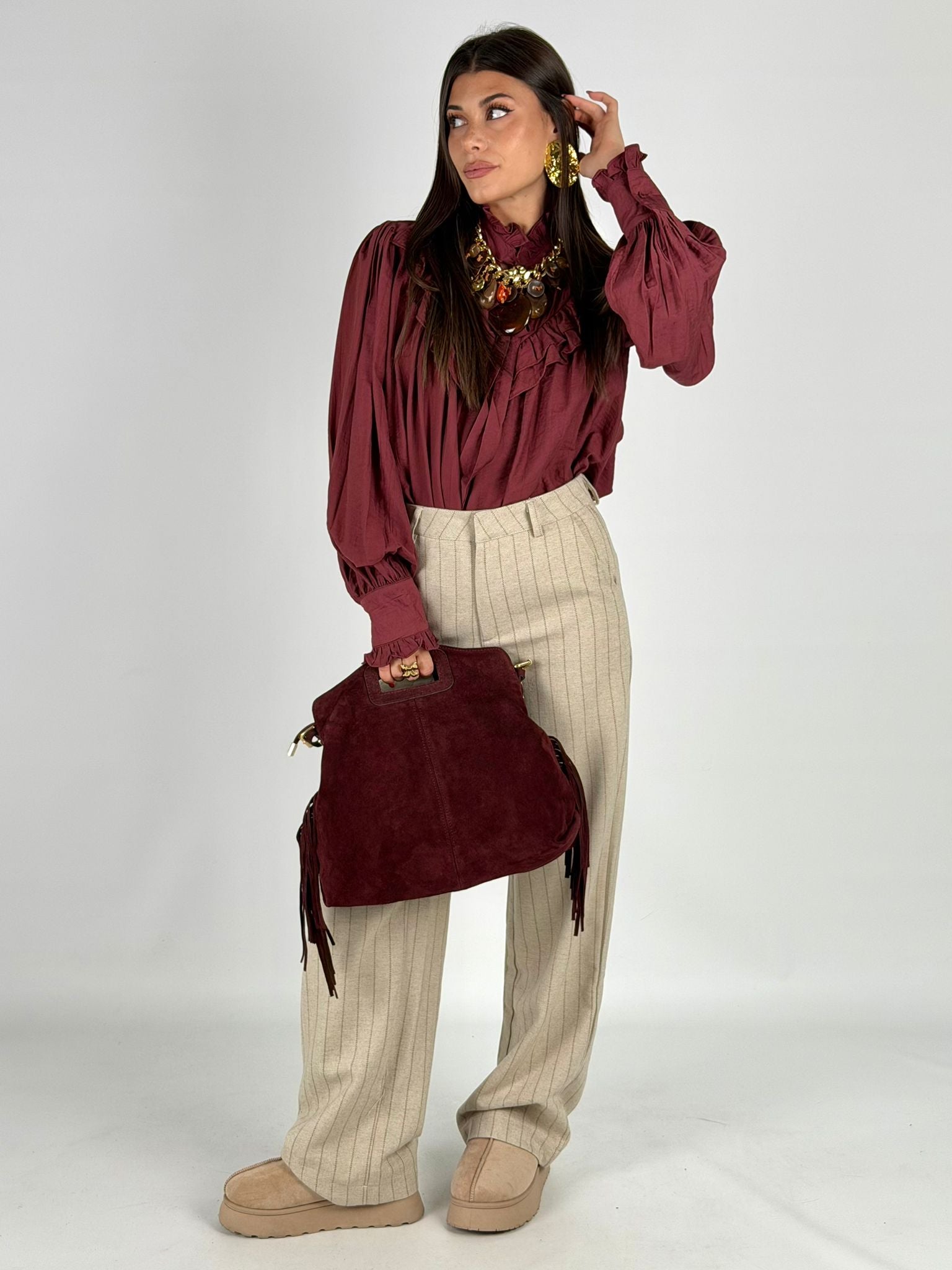 Pantalone Agata beige