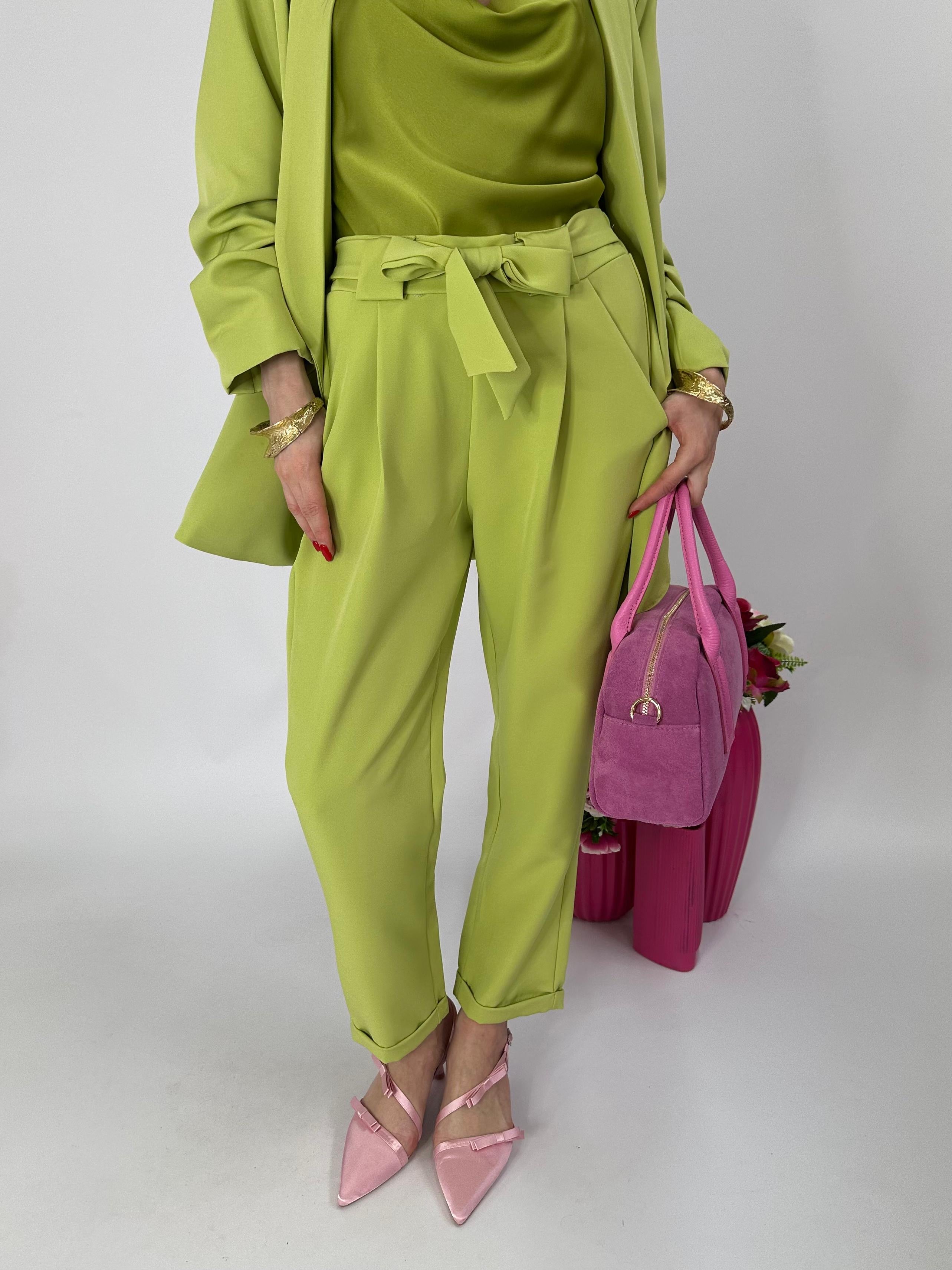 Pantalone Mon Amour verde mela