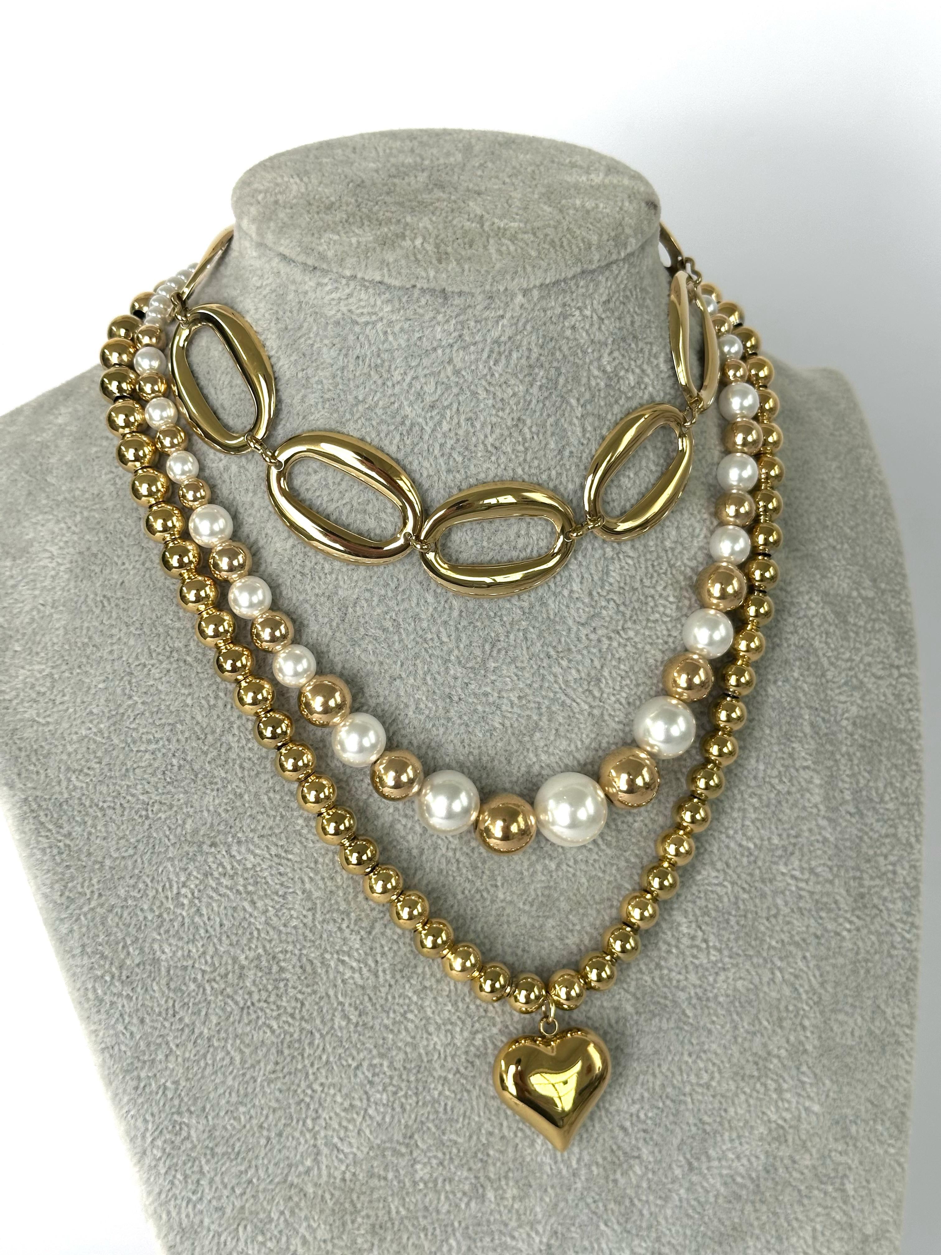 Collana ovale stone