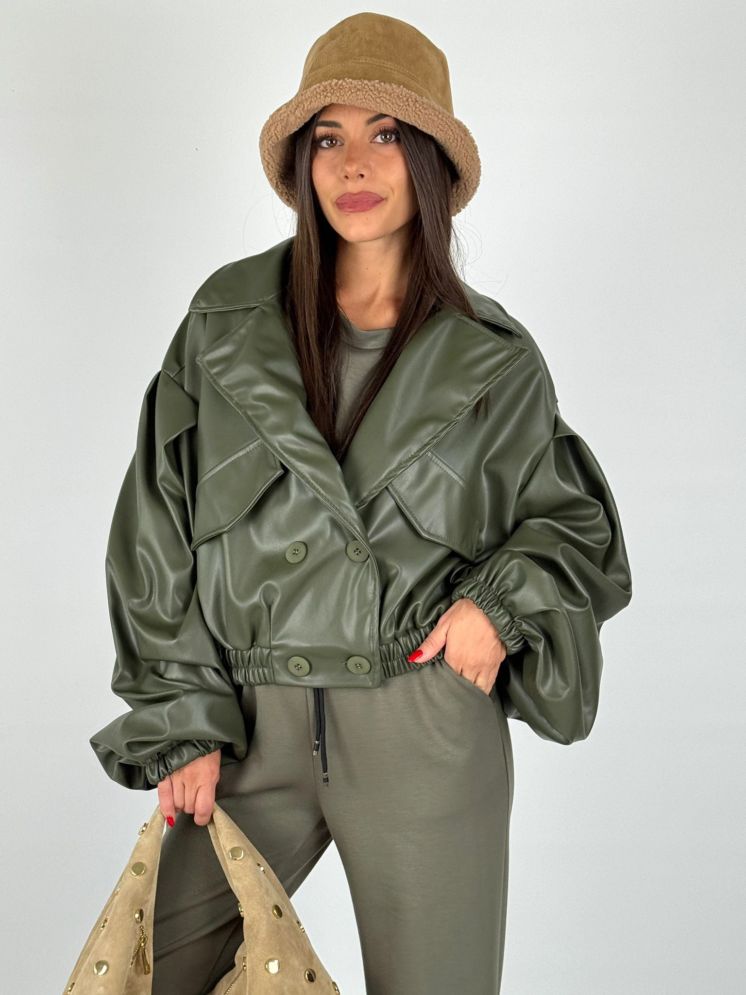 Bomber Olga verde
