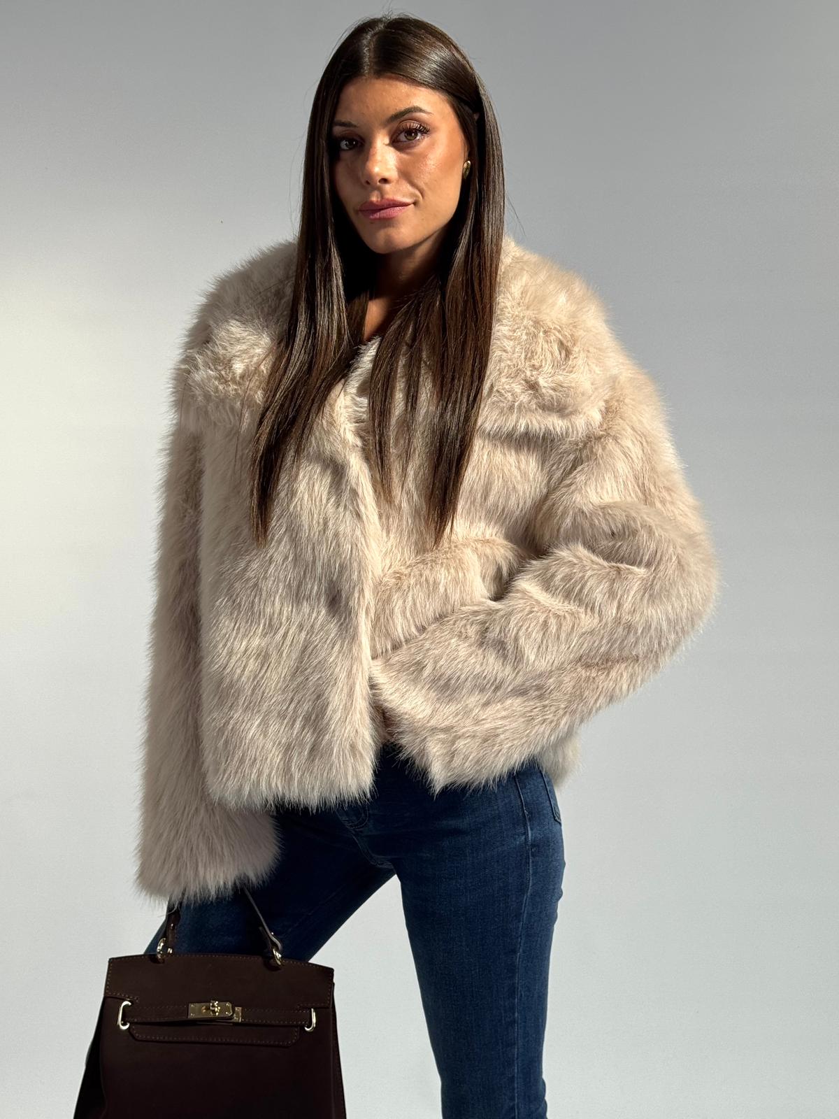 Pelliccia Gemma beige