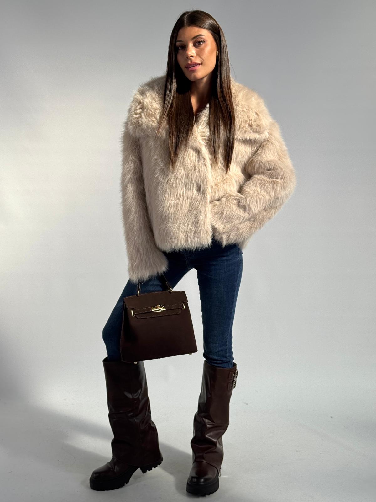 Pelliccia Gemma beige
