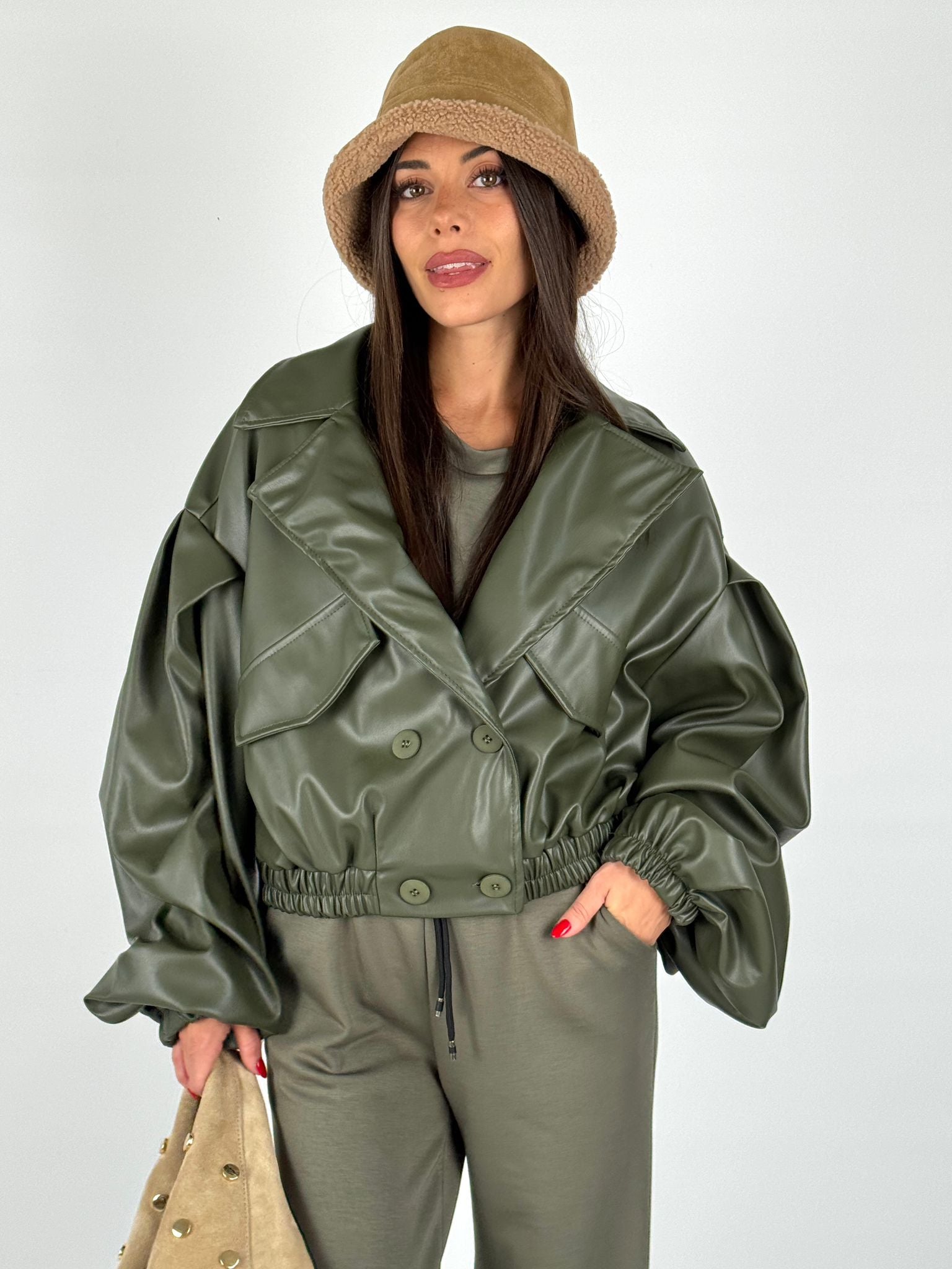 Bomber Olga verde